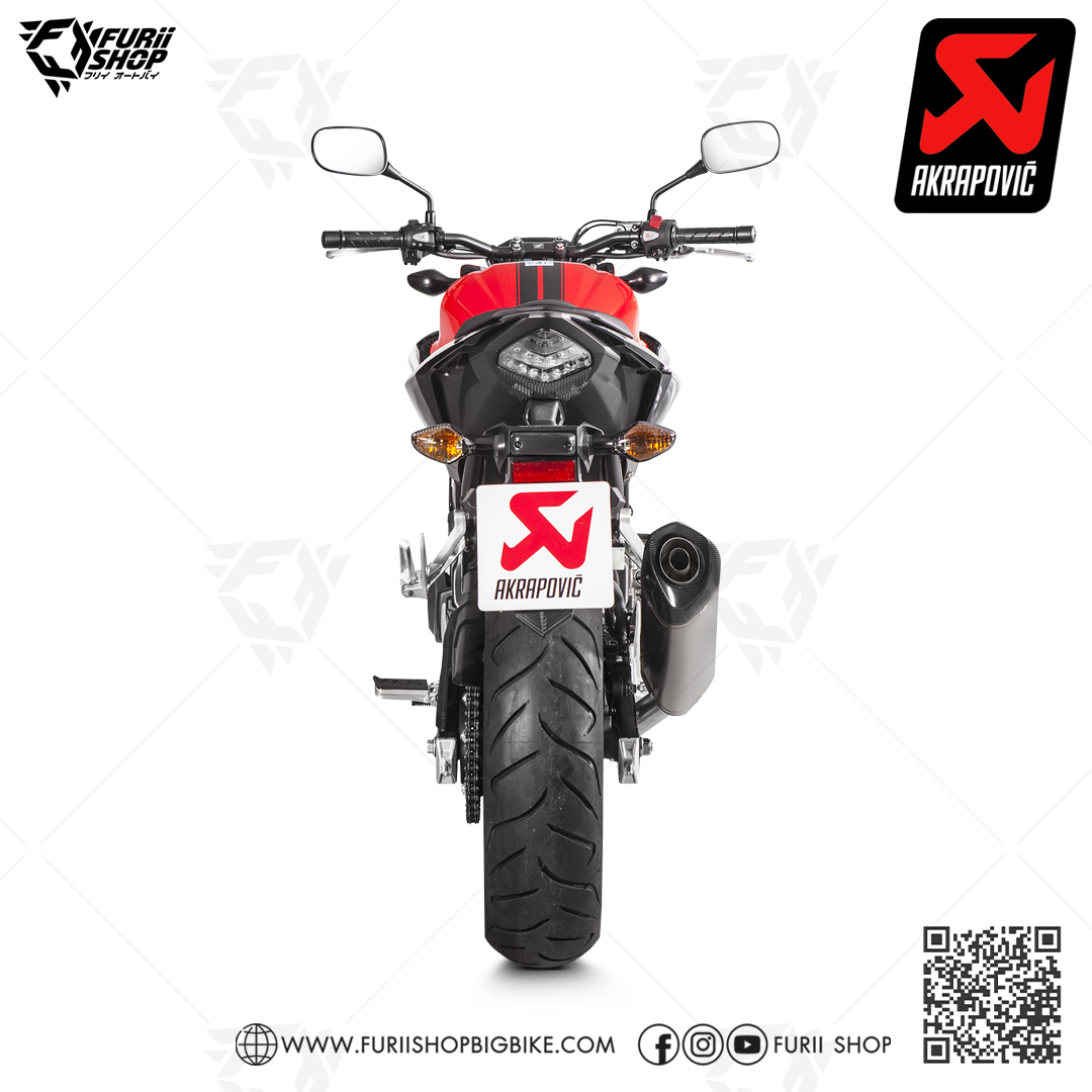 ท่อแต่ง Akrapovic Slip on Titanium new shape ทรงใหม่ : for Honda CBR 500 X,F,R 2016-2018 All New !!