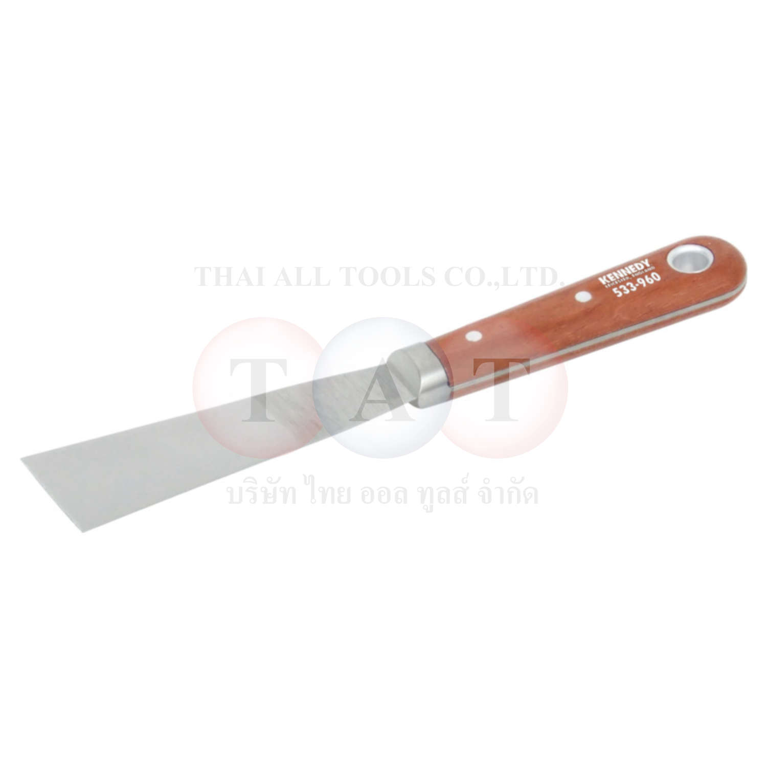 Kennedy.4.1/2x1.1/2" SCALE TANG CHISEL POINT PUTTY KNIFE