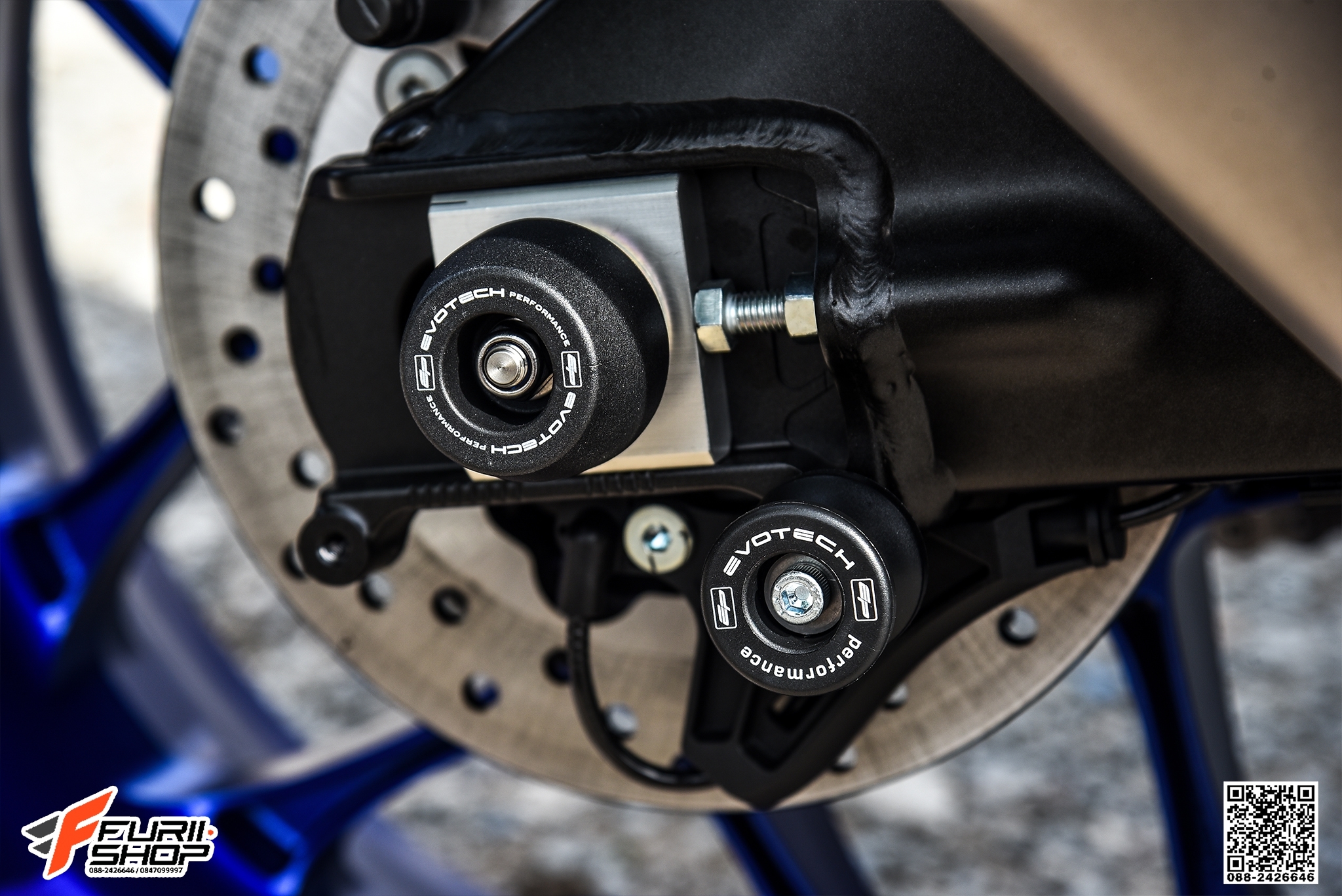 กันล้มล้อหลัง Evotech For Yamaha R1/R1M 2020