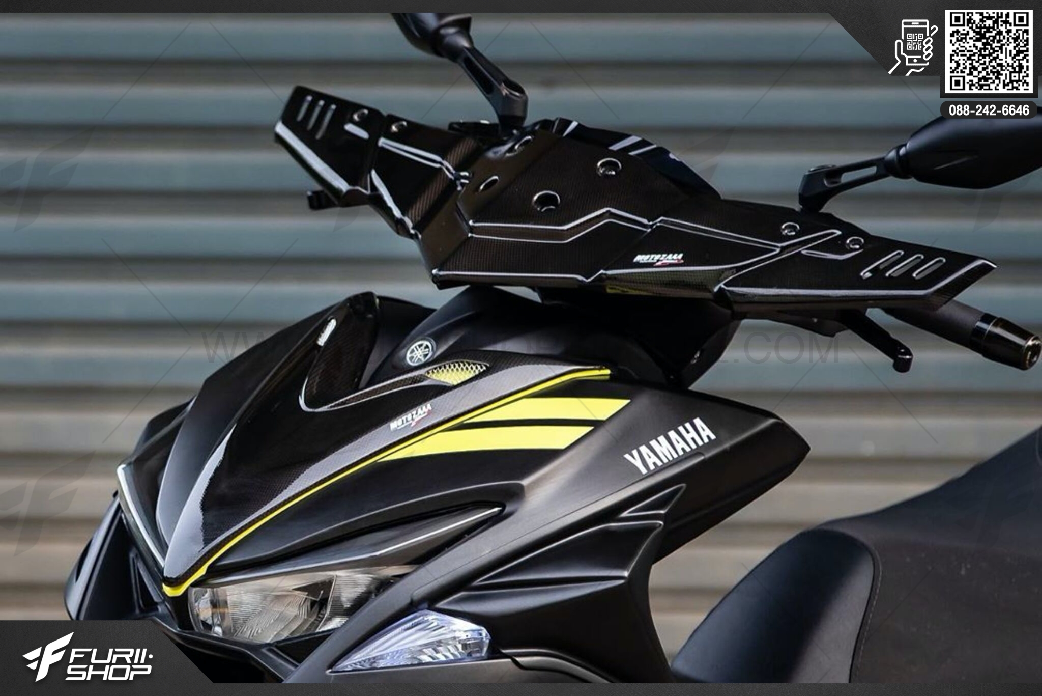 ชุดการ์ดแฮนด์ชิว MOTOZAAA FOR YAMAHA AEROX 155