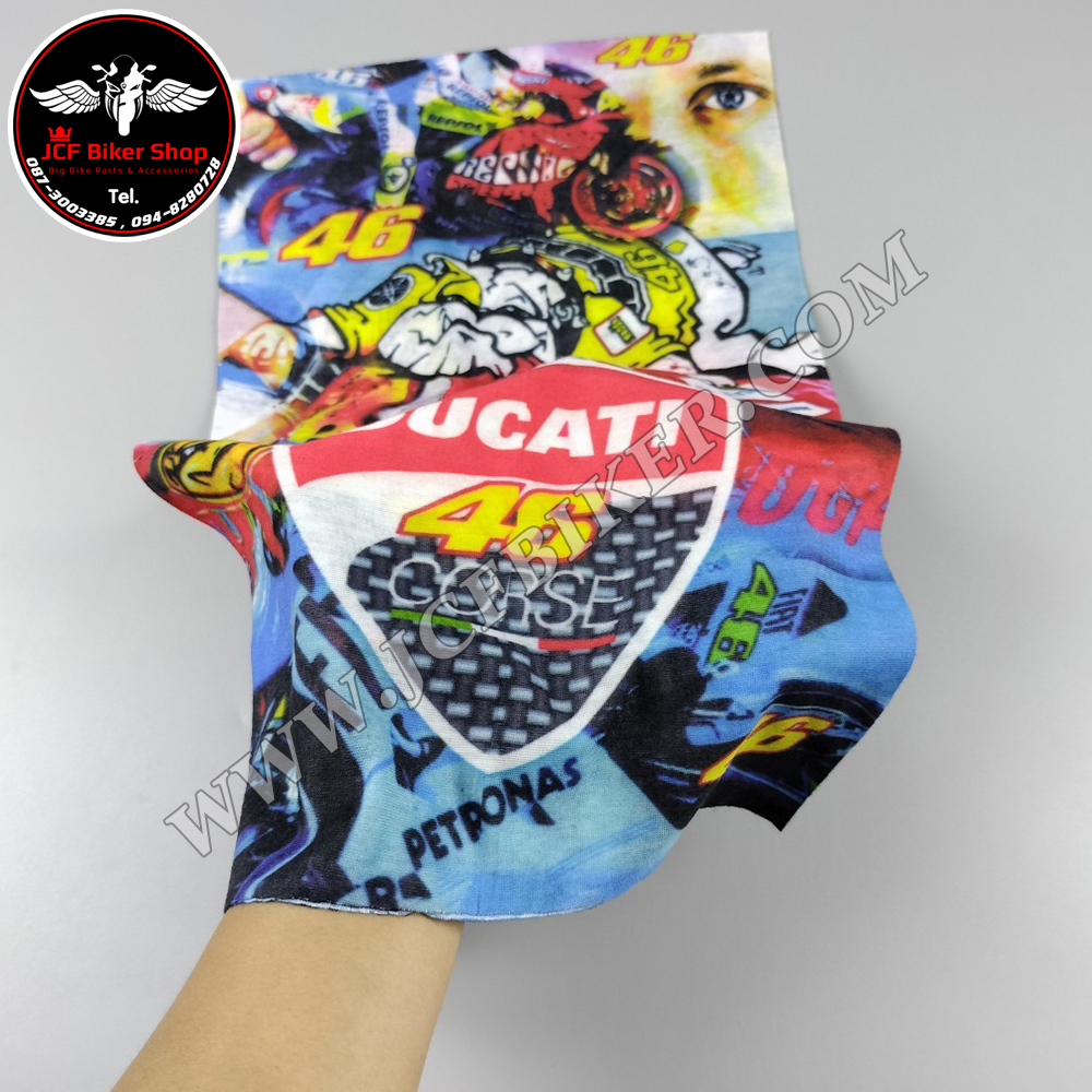 ผ้าบัฟ Ducati สีน้ำเงินลาย 46