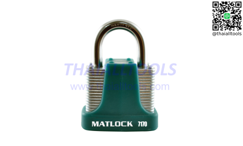 40mm 4 PIN STRONG PADLOCK GREENKEYED ALIKE MATLOCK