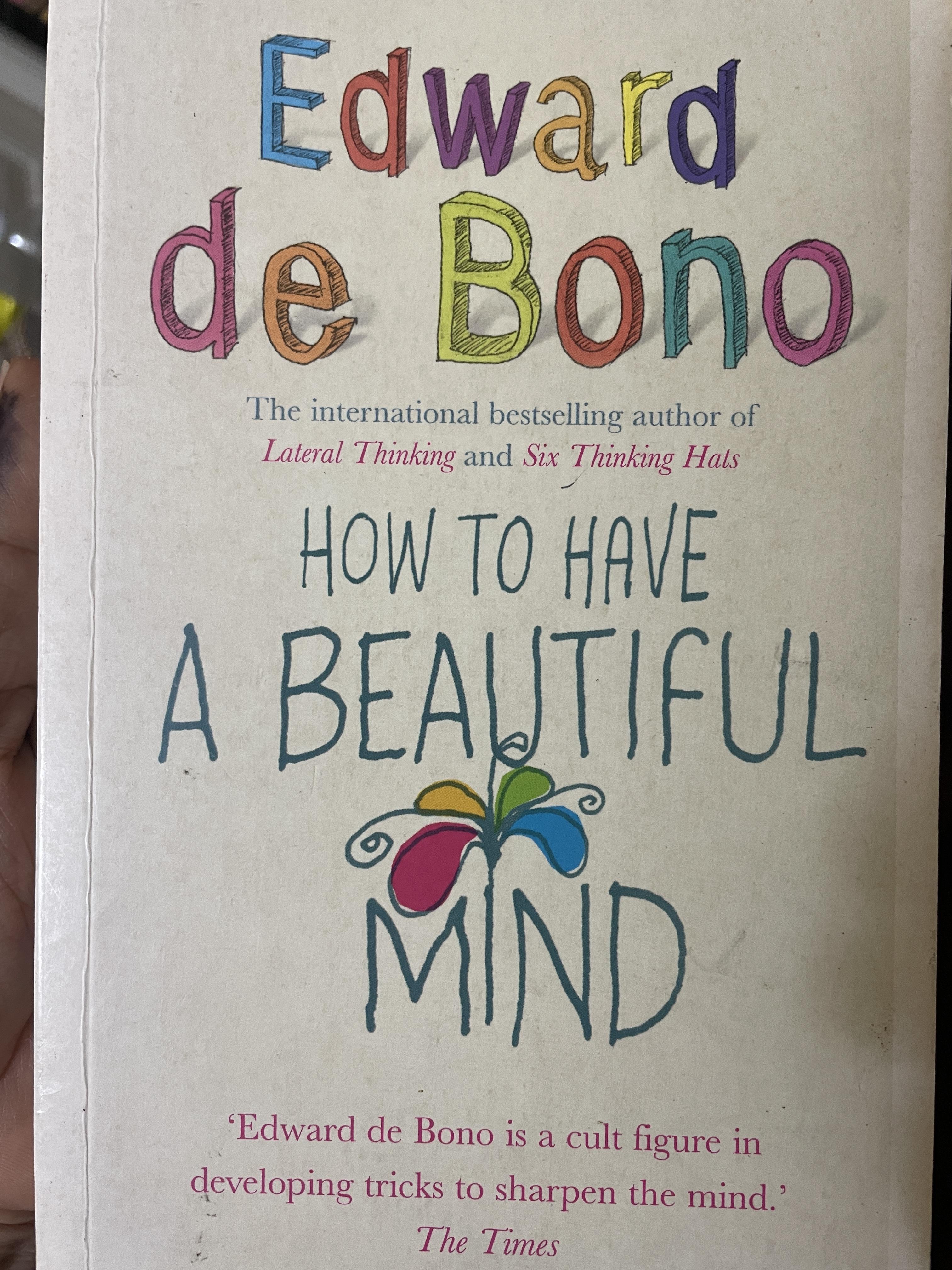 Edward De Bono. How to have a Beautiful mind 800 กรัม