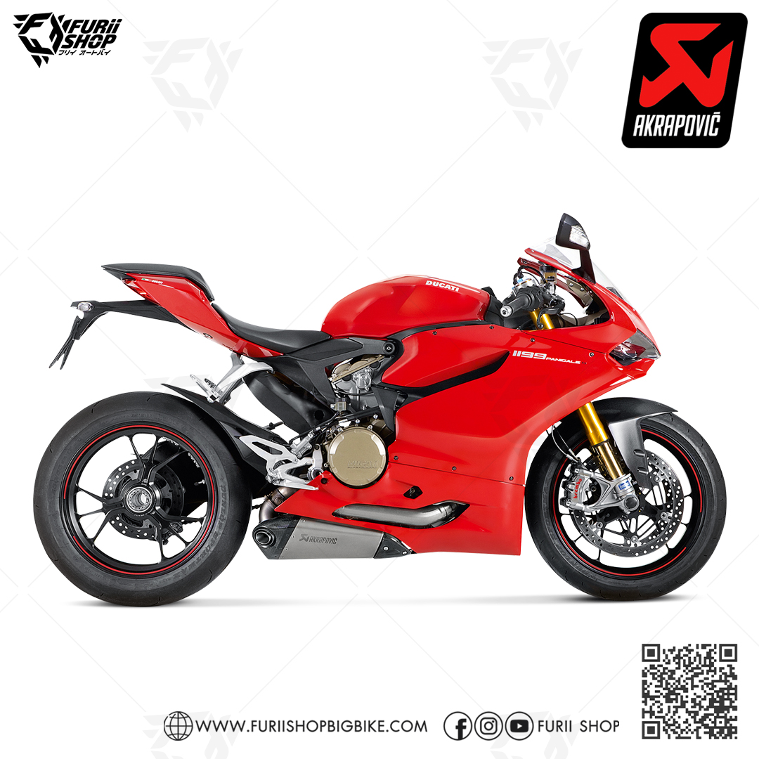 ท่อแต่ง Akrapovic Slip on Titanium : for Ducati Panigale 1199/899