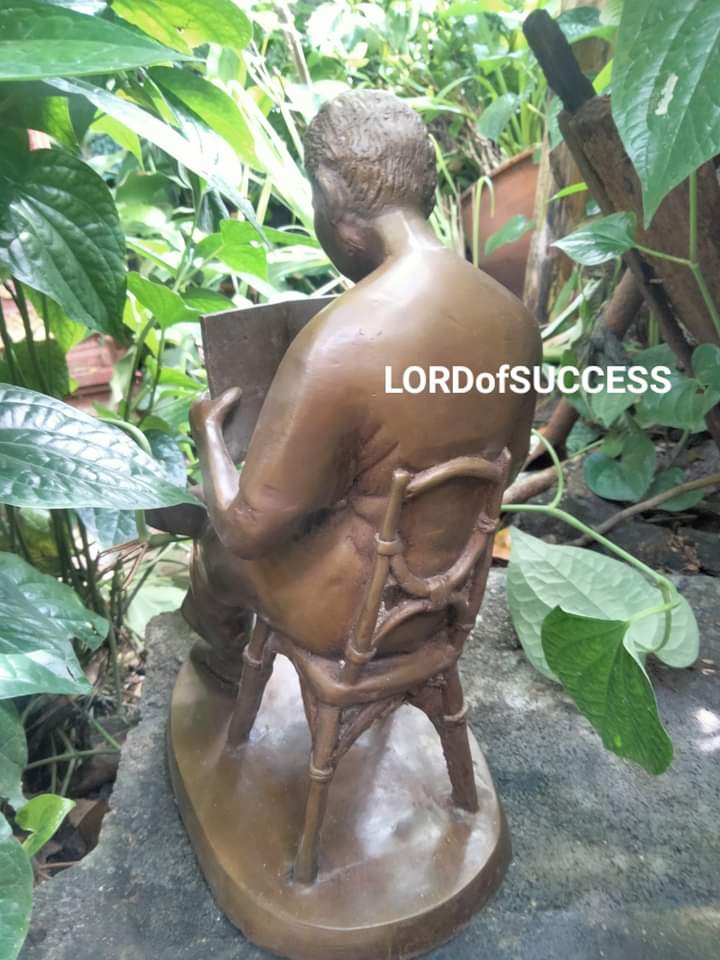 องค์หล่อทองเหลืองรัชกาลที่ 5 ทรงหนังสือ สูง 12 นิ้ว ปางหายากมาก