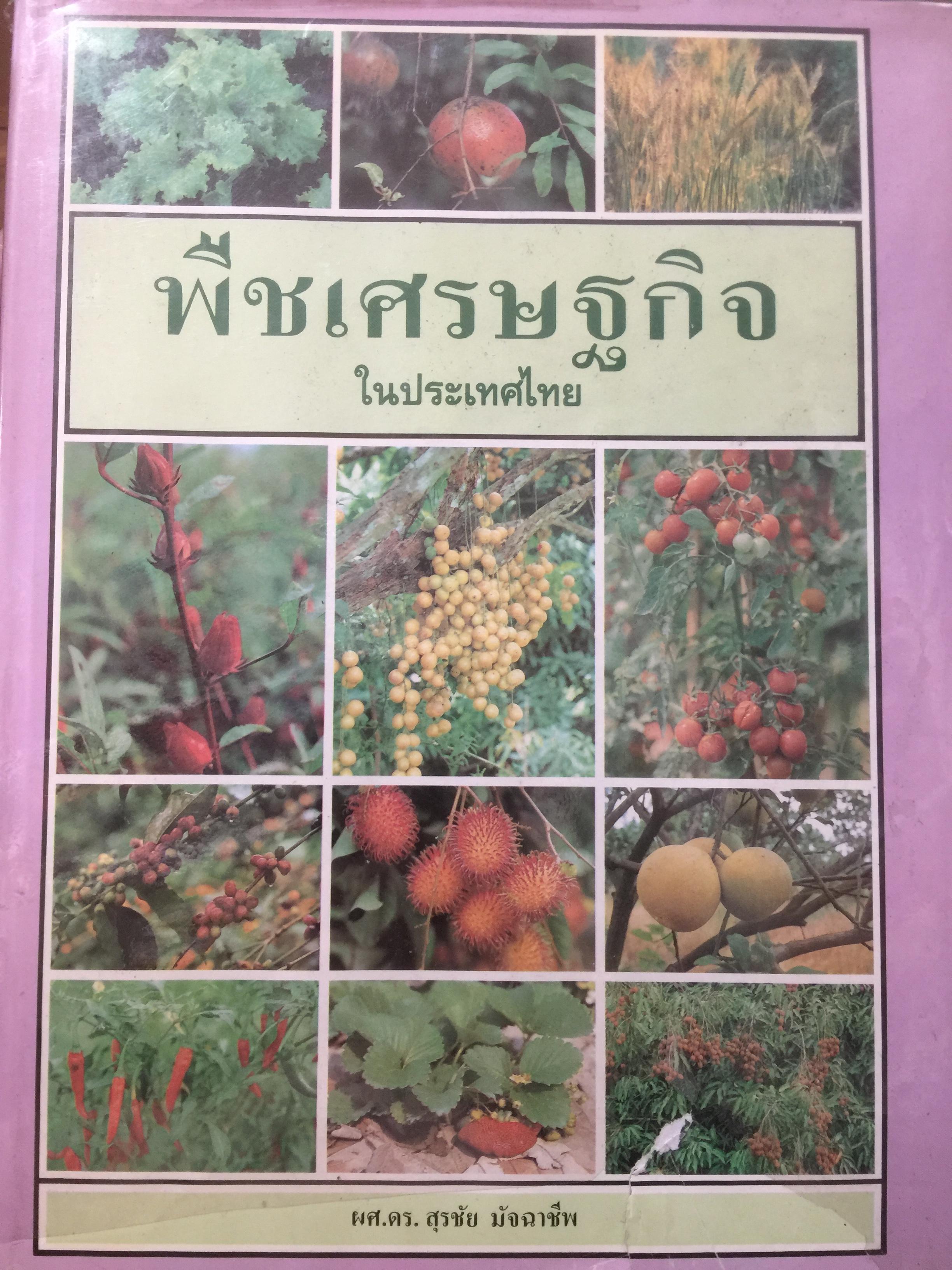 พืชเศรษฐกิจ ในประเทศไทย. โดย ผศ.ดร.สุรชัย มัจฉาชีพ. 0 กก.