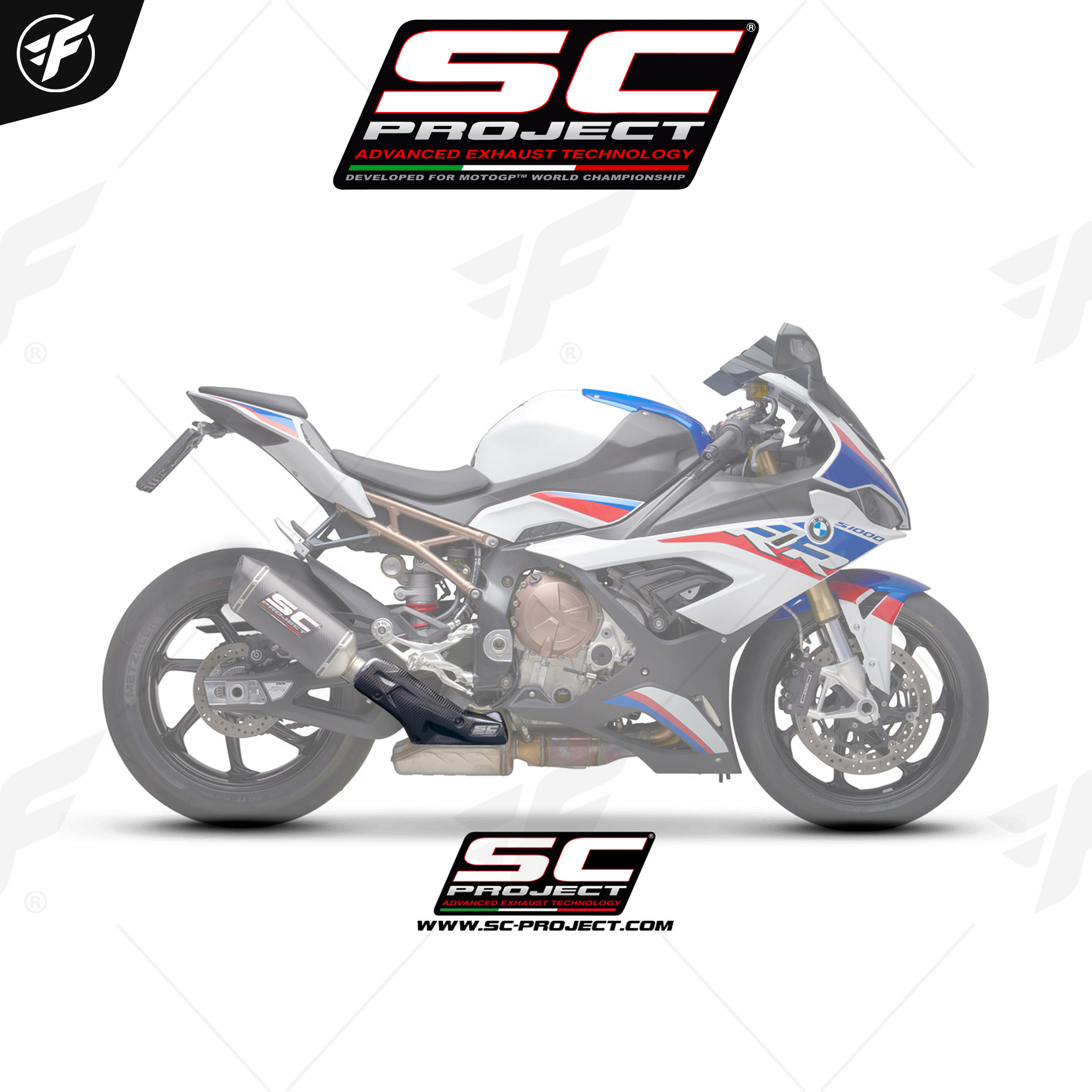 BMW S 1000 RR (2019 - 2020) - EURO 4 | CR-T Muffler, Carbon fiber