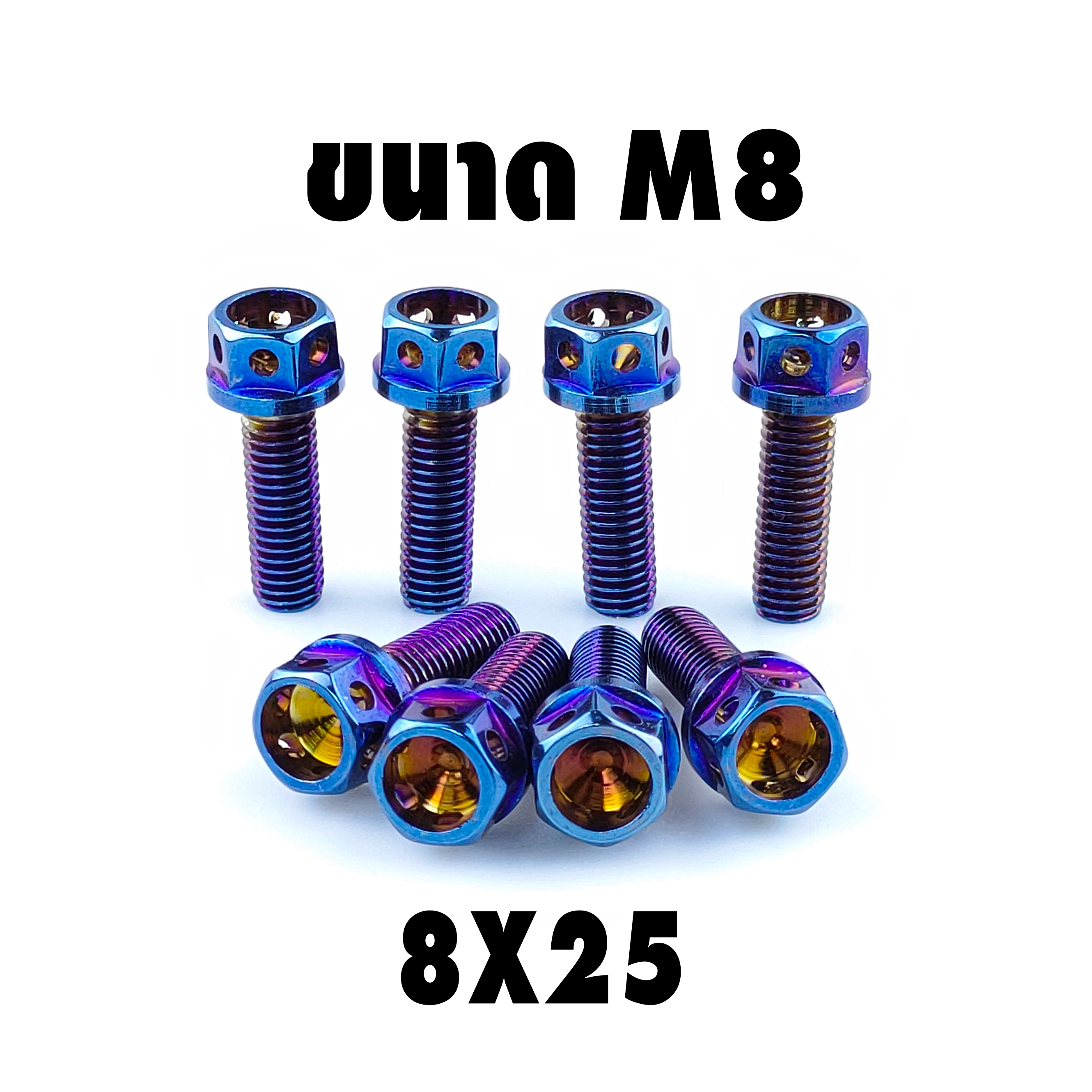 น็อตหัวเจาะไทเท (เบอร์12 M8X25)