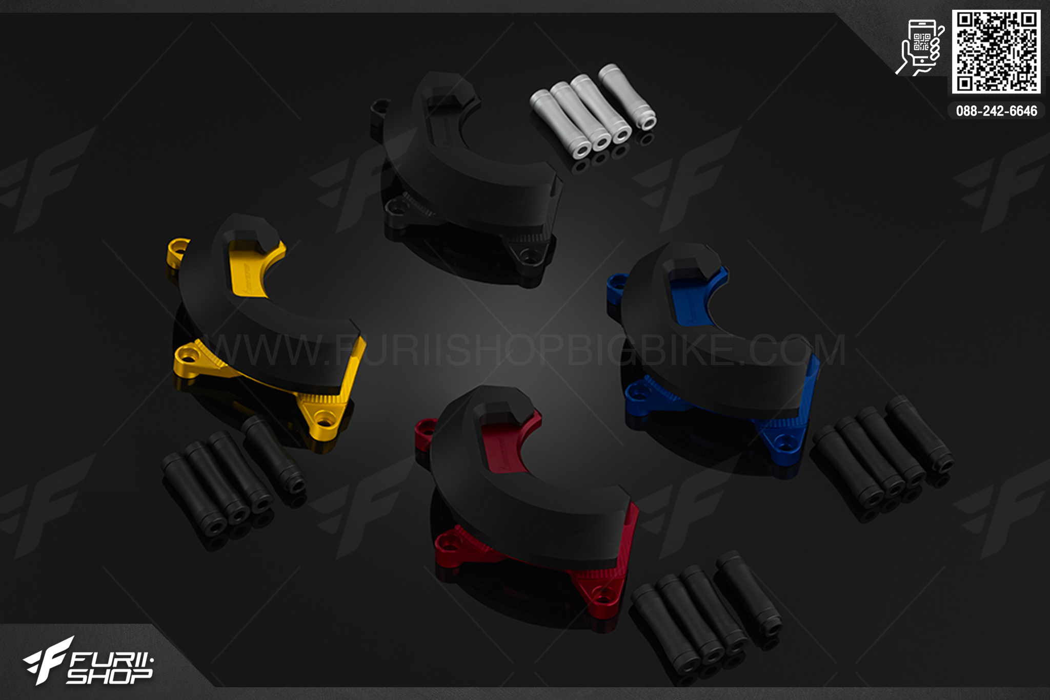 ชุดกันล้มเครื่อง กันแคร้ง Engine Guard Set (Right) Bikers Yamaha MT-03 (2016-2020)