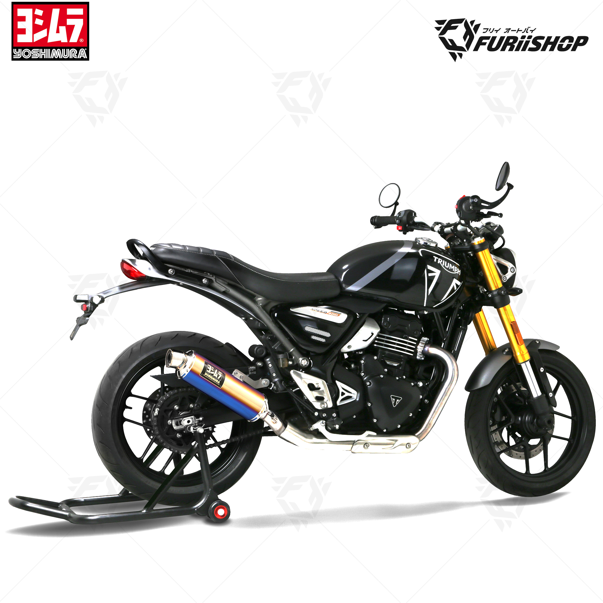 ท่อแต่ง Yoshimura Slip-on รุ่น GP-MAGNUM for Triumph SPEED400 / SCRAMBLER 400X