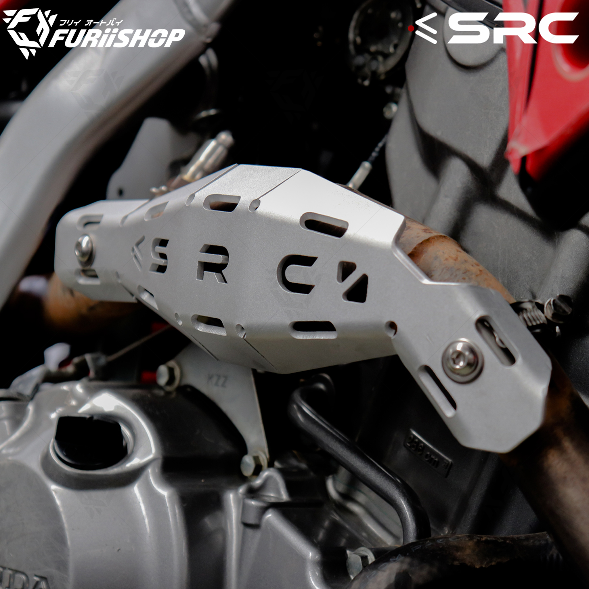 การ์ดบังท่อ EXHAUST HEAT GUARD SRC FOR HONDA CRF 300 L