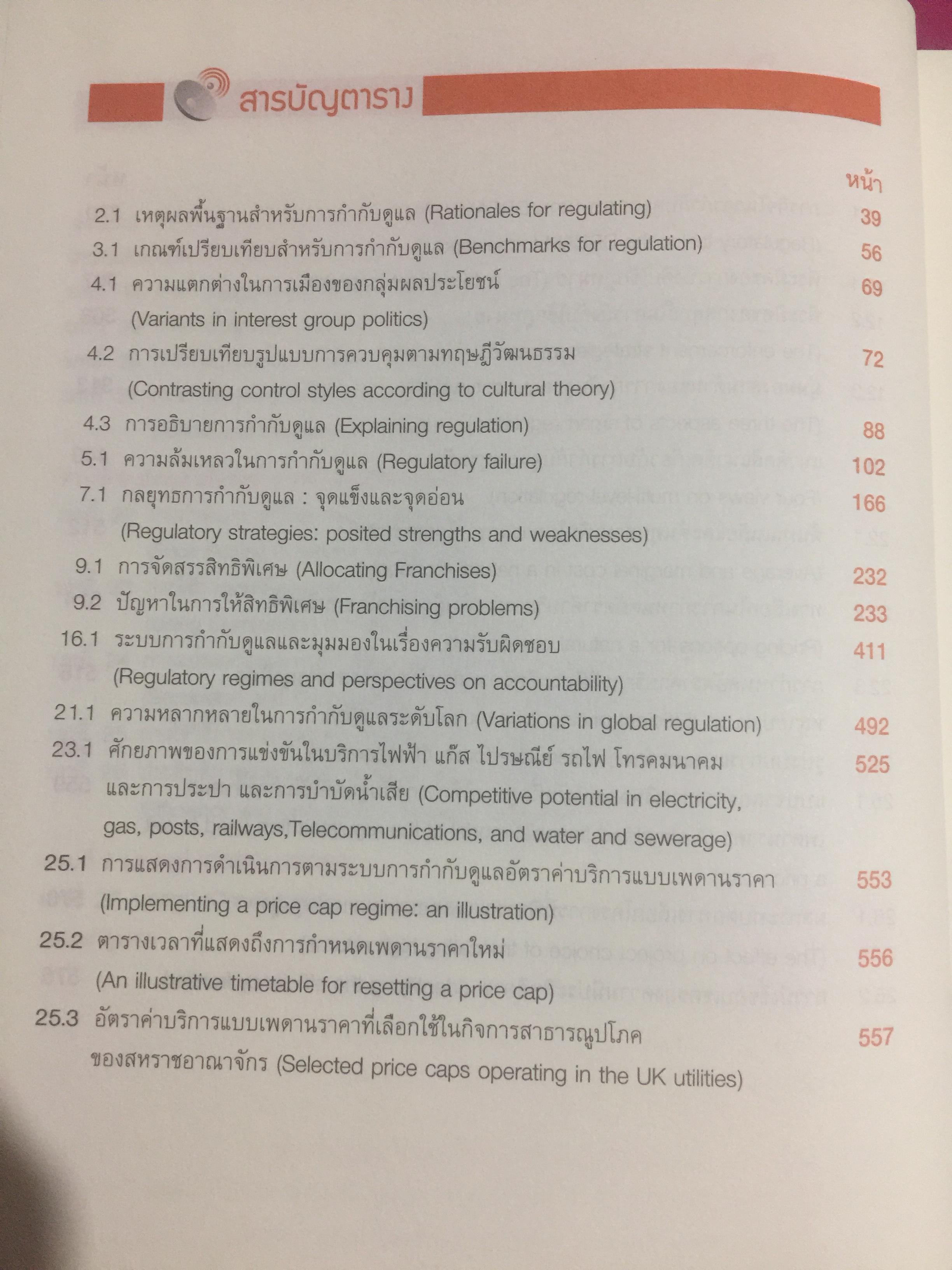 เข้าใจการกำกับดูแล : ทฤษฎี กลยุทธ์ และหลักปฎิบัติ. Understanding Regulation ฉบับพิมพ์ครั้งที่ 2. จัดพิมพ์โดย สำนักงานคณะกรรมการกิจการการกระจายเสียง กิจการโทรทัศน์ และกิจกราโทรคมนาคมแห่งชาติ 0 กก.