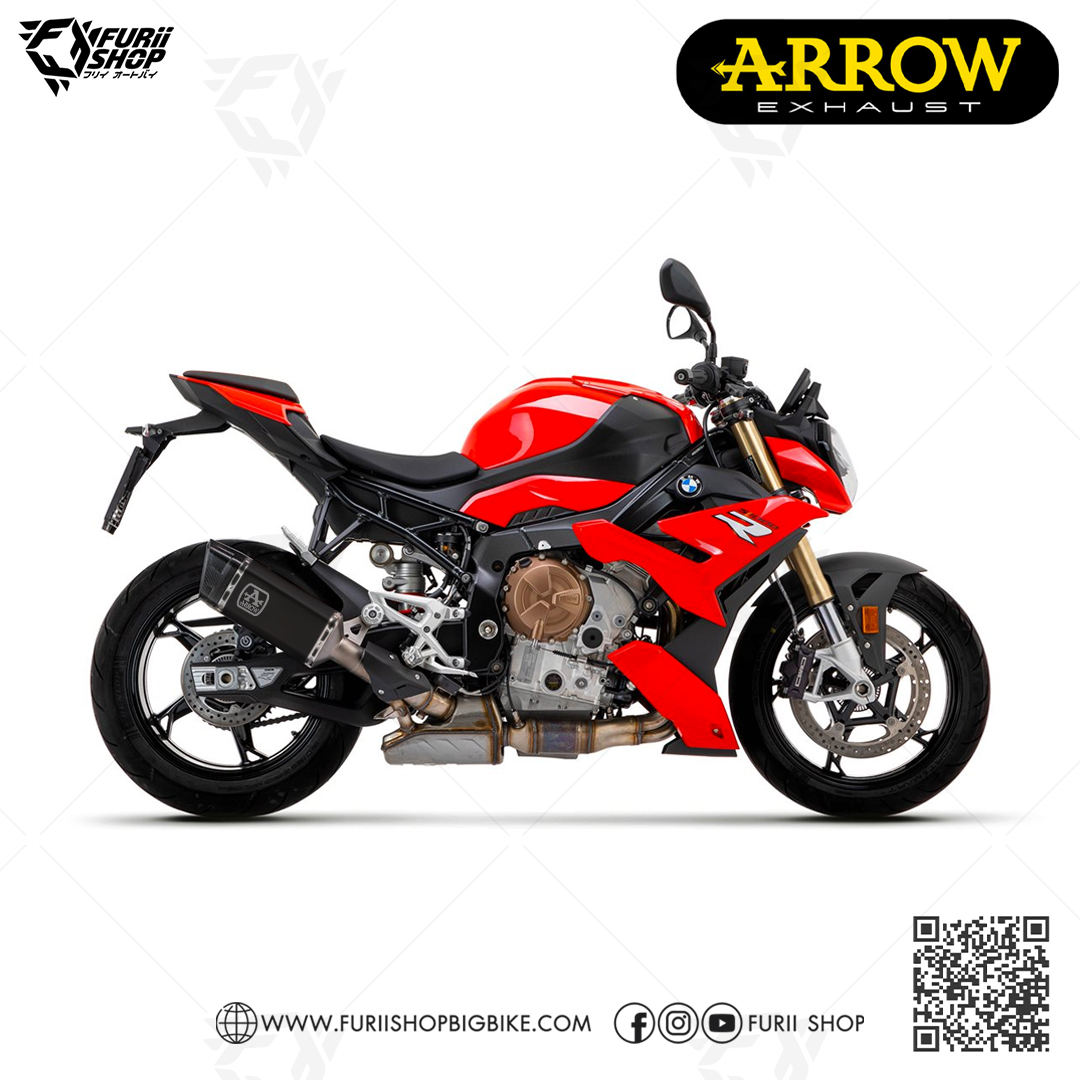 ท่อมอเตอร์ไซค์ Arrow Slip on GP Pista Black : for BMW S1000RR 2019-2022/All new S1000R Naked 2021-2022