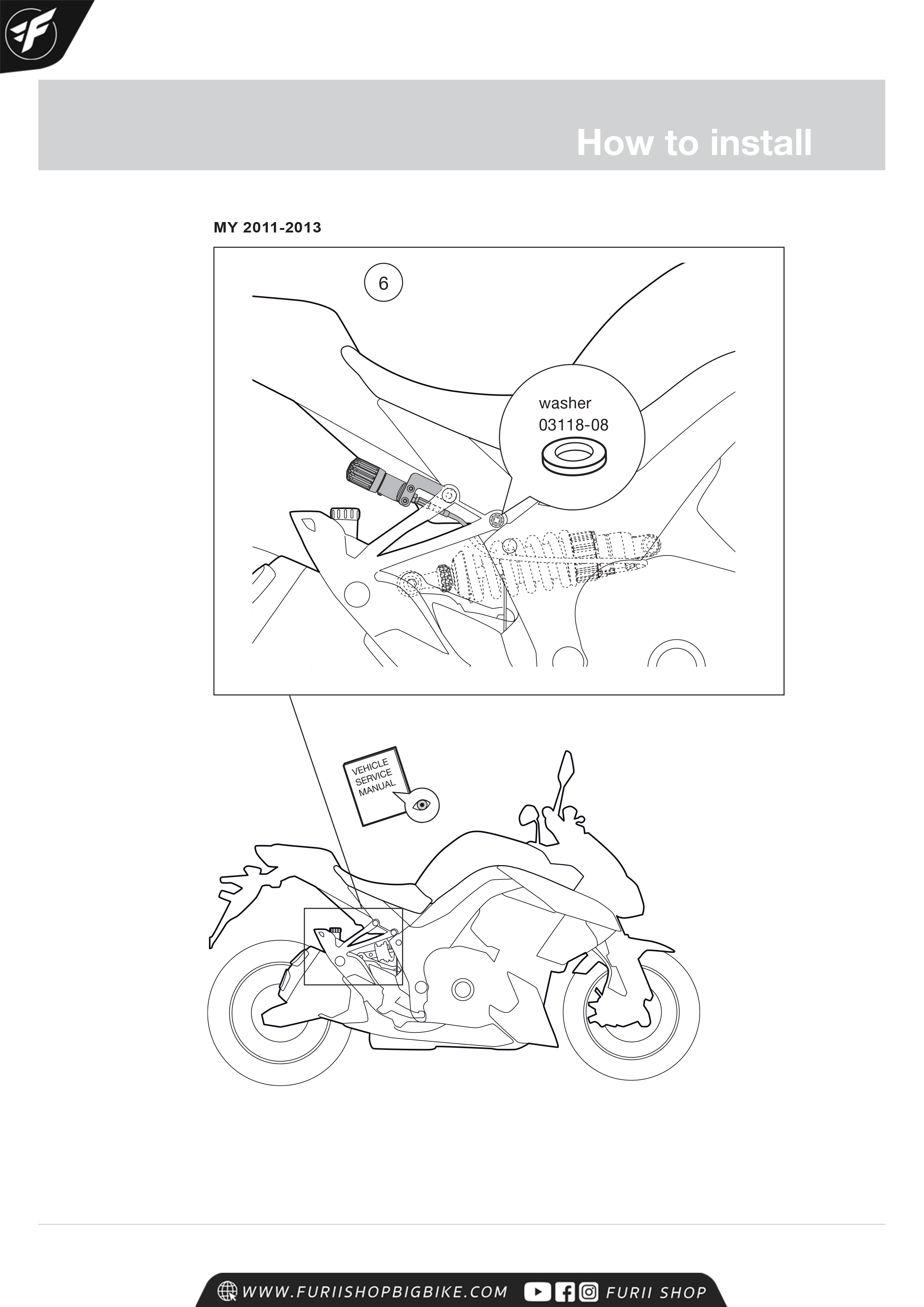 โช๊คหลัง OHLINS Sweden KA110 For Kawasaki Z100SX 2011-2014 มาพร้อมรีโมทปรับรีบาวน์