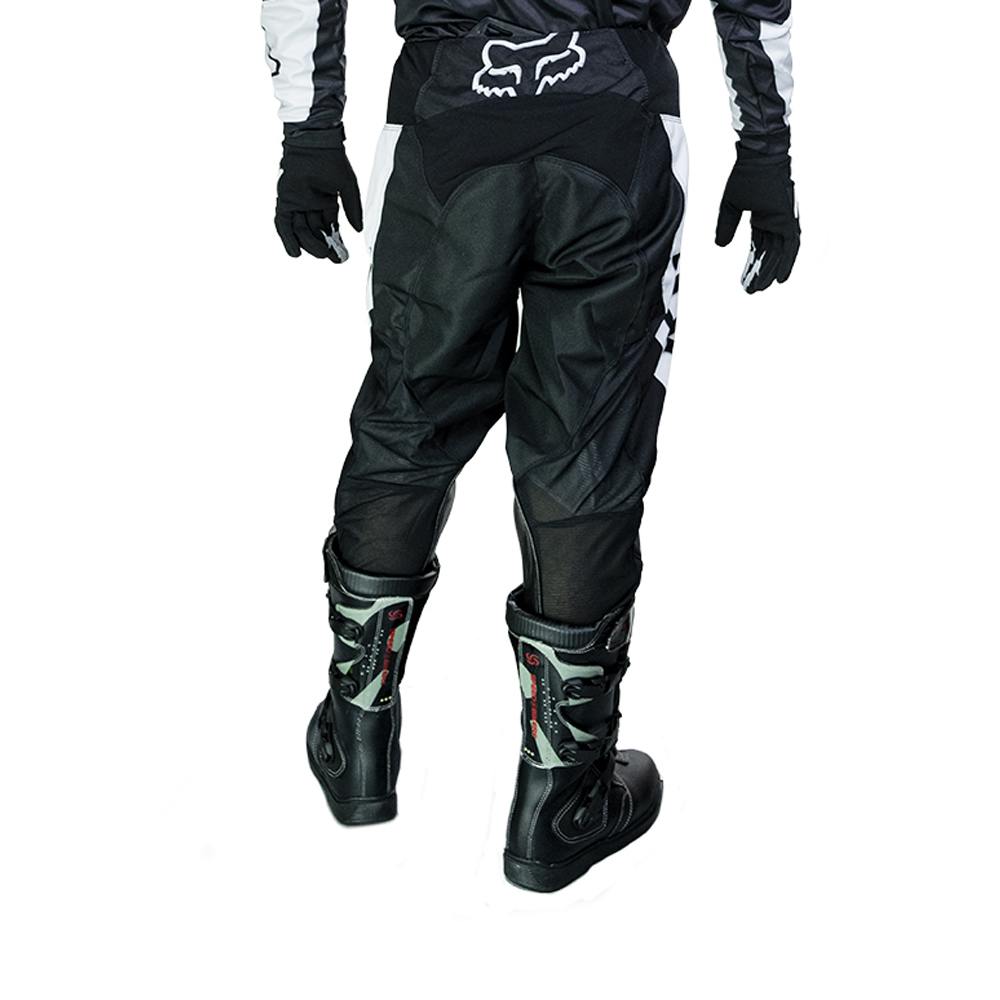 กางเกงขับรถวิบาก กางเกงจักรยานยนต์วิบาก กางเกงวิบาก Motocross สีดำแทบขาว