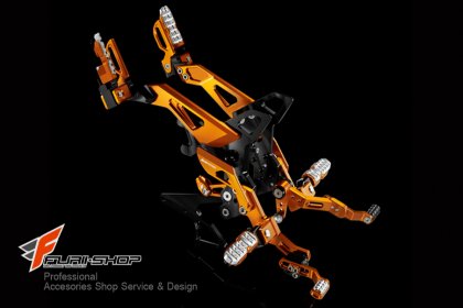 ชุดเกียร์โยง bikers for Honda MSX Rear set สีส้ม