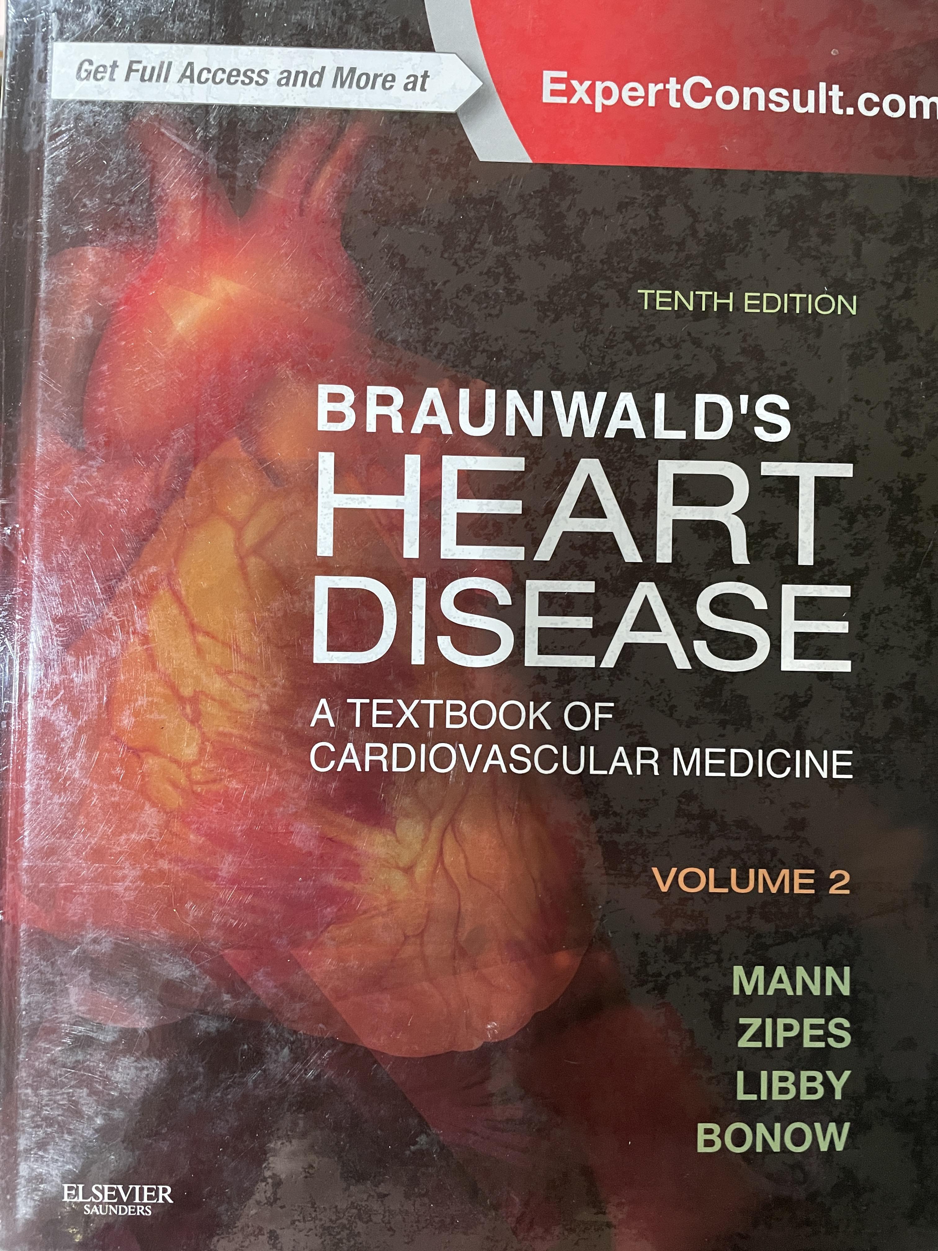 HEART DISEASE. A TEXTBOOK OF. CARDIOVASCULAR MEDICINE เล่ม 2 ผู้เขียน MANN 0 กก.