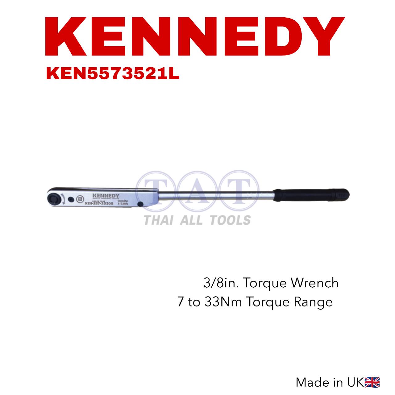 ประแจปอนด์ 3/8 นิ้ว 7-33Nm | KEN5573521L สำหรับงานละเอียด