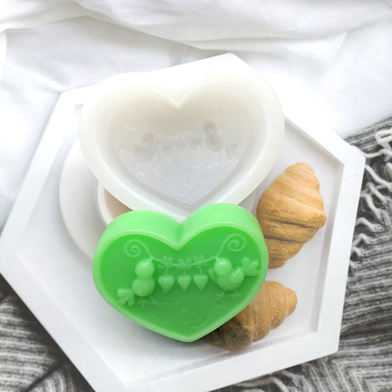 แม่พิมพ์ซิลิโคน หัวใจ ลายหน้ารัก เลือกแบบ
