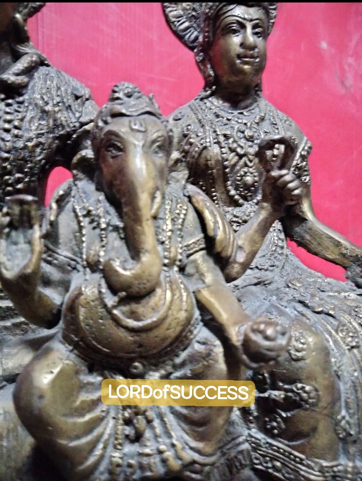 งานทองเหลือง ครอบครัวพระศิวะ สูง 9.5 นิ้ว