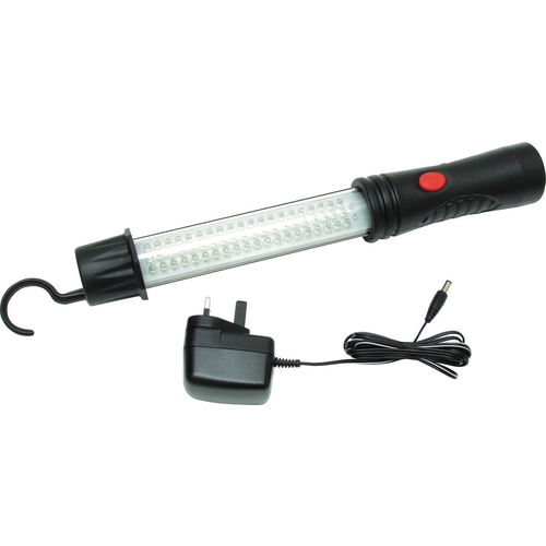 65 LED RECHARGEABLE Li-ION WORKLIGHT/TORCH 230V