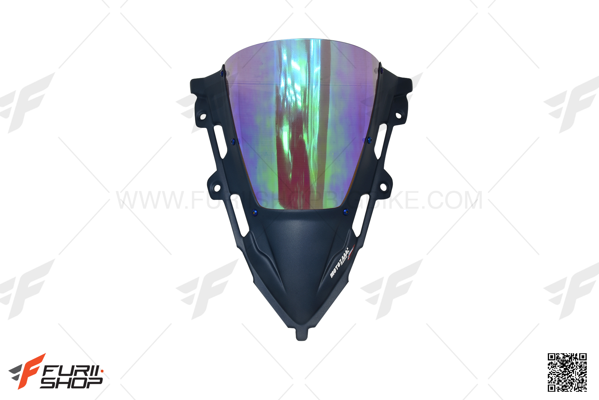 ชิวหน้า MOTOZAAA สีน้ำเงิน MAT JEANS BLUE METALLIC ชิว ปรอท FOR HONDA CBR650R 2019