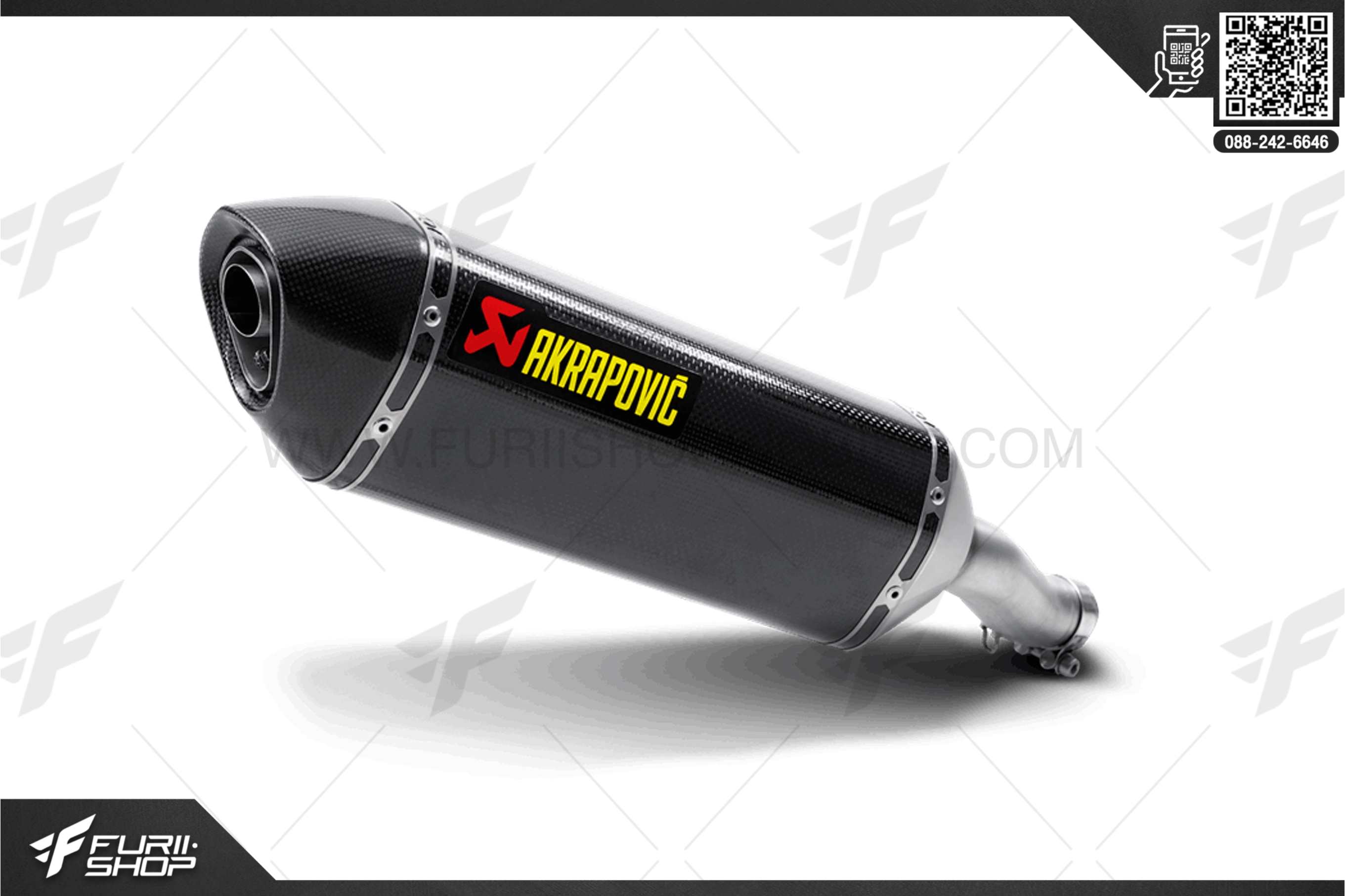 ท่อมอเตอร์ไซค์ AKRAPOVIC Slip-On Line (Carbon) FOR HONDA CB500 X/F/R ท่อแต่ง ท่อสูตร ท่อบิ๊กไบค์ ท่อBigbike ท่อไอเสีย