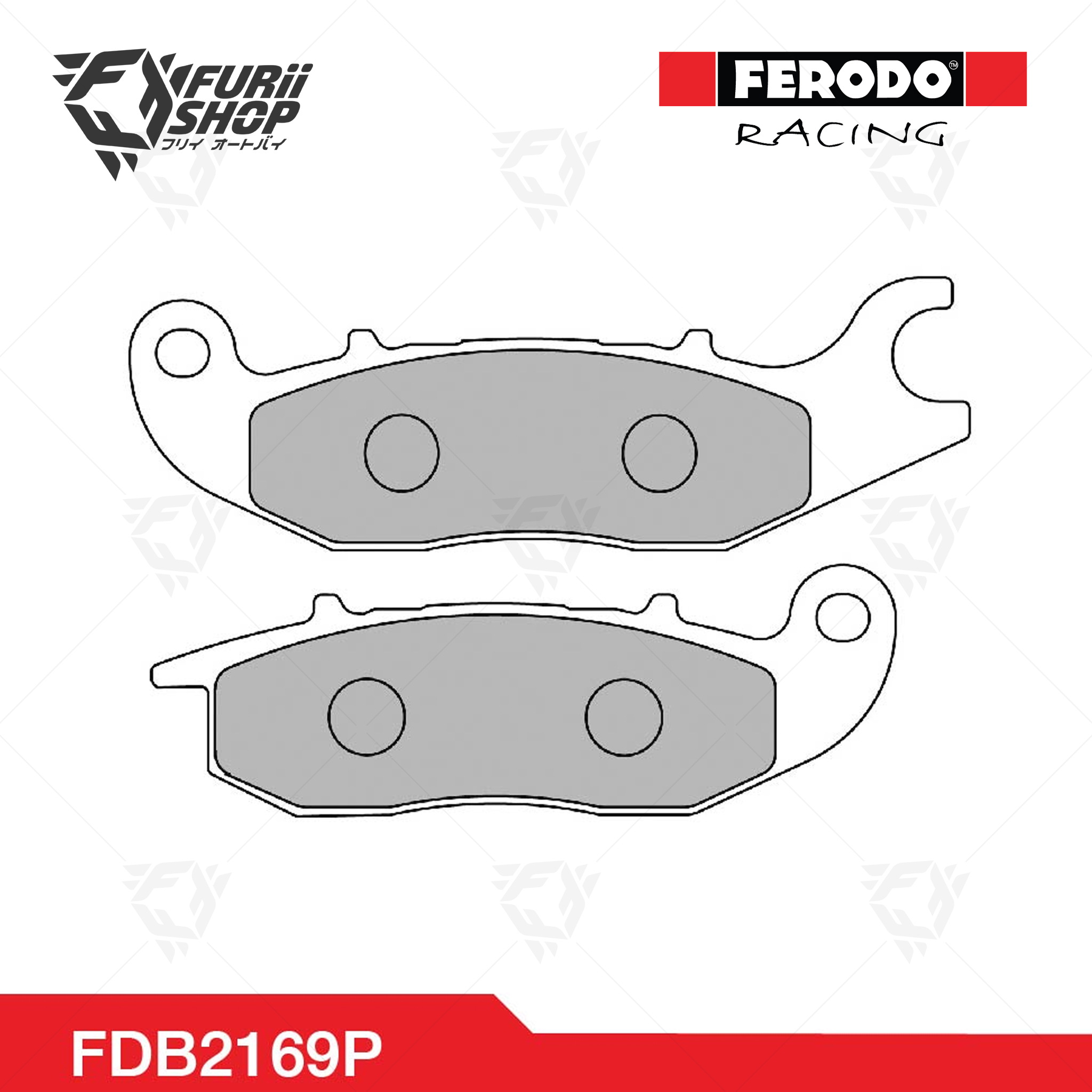 ผ้าเบรกหน้า FERODO RACING : For HONDA (FDB2169P)