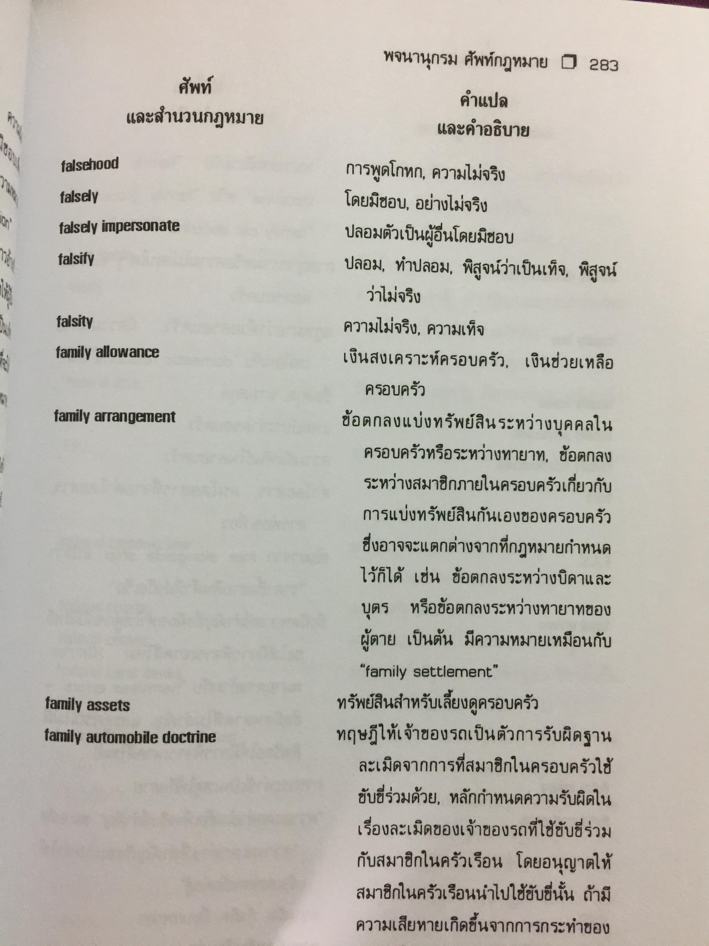 พจนานุกรมศัพท์กฎหมาย (อังกฤษ-ไทย). LAW DICTIONARY (English-Thai) โดย ธง วิทัยวัฒน์ 0 กก.