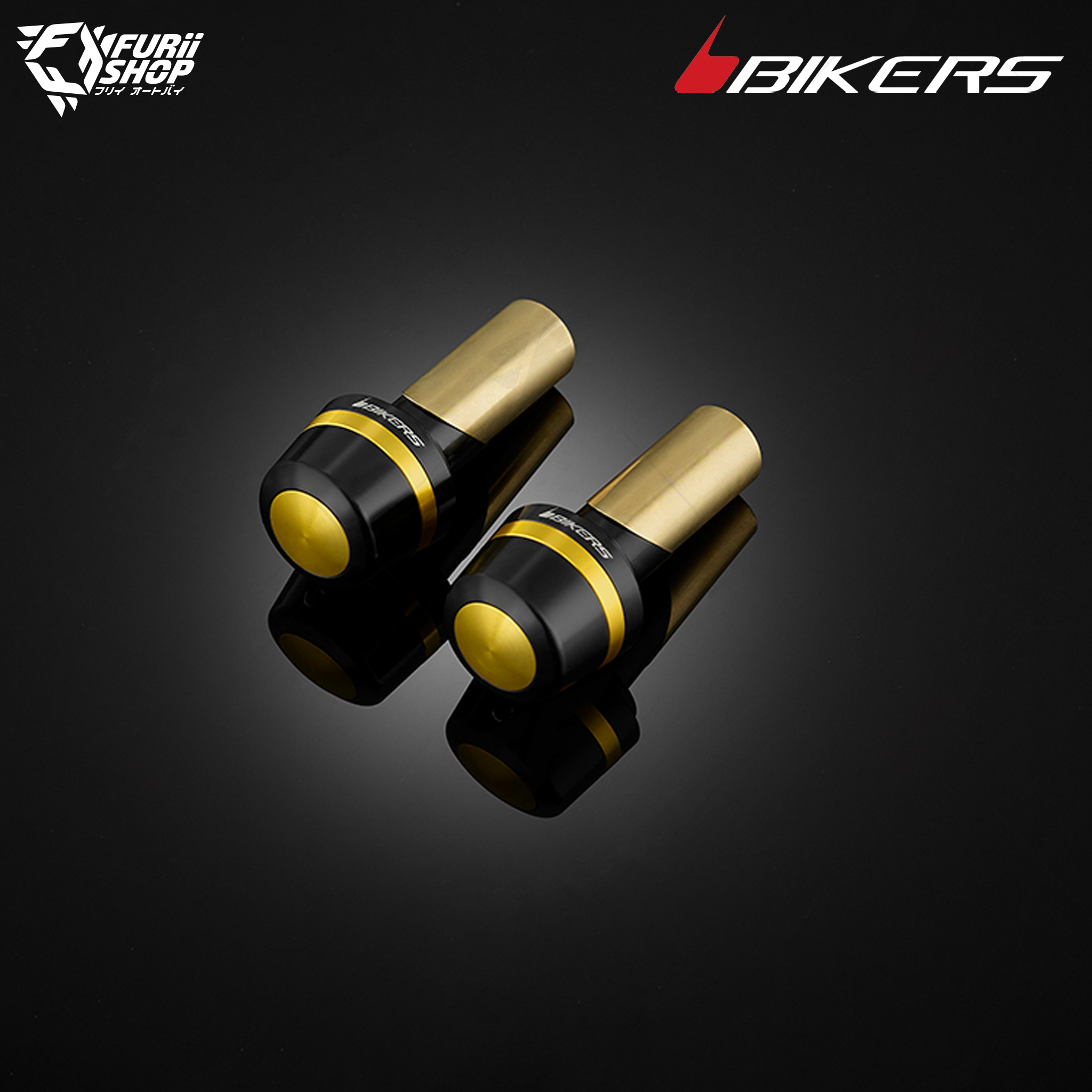 ปลายแฮนด์พร้อมตัวถ่วงน้ำหนัก สำหรับแฮนด์เดิมติดรถ Bikers Handle Bar Caps (used with standard Handle Bar) : for Lambretta X300