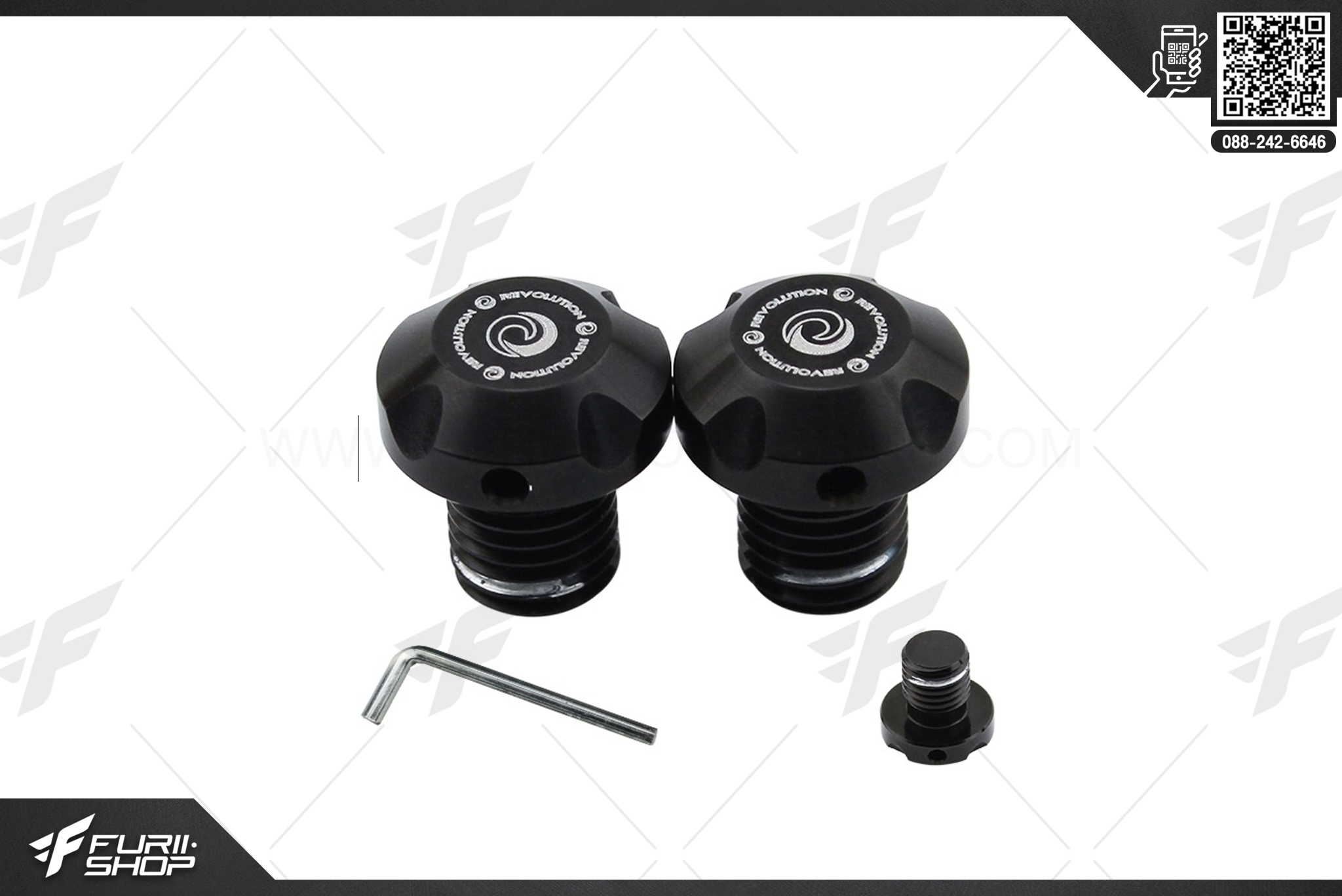 น็อตปิดรูกระจก Revolution For Honda Forza350 2020