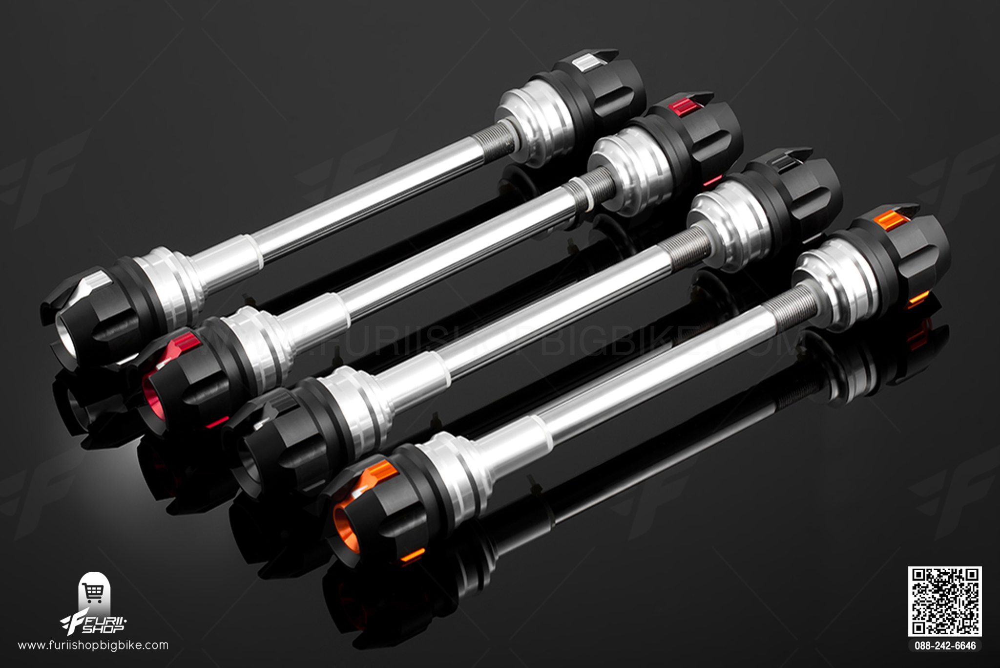 ชุดกันล้มล้อหน้า (Front Wheel Axle Protection) Kawasaki Versys 650 ABS (2015-2018)