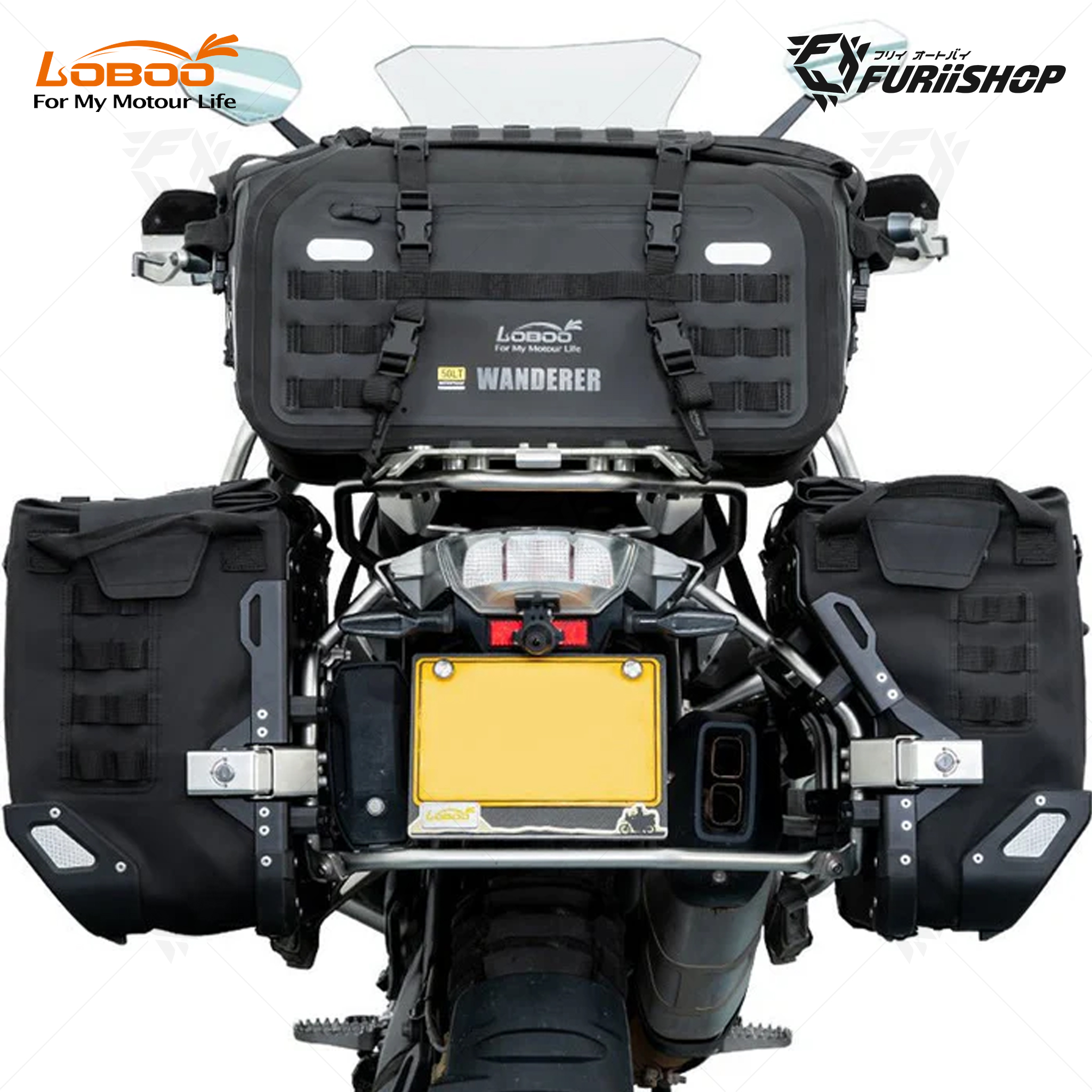 Wanderer Tail Bag กระเป๋าวางท้าย ขนาด 50 ลิตร สีดำ