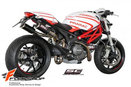ท่อมอเตอร์ไซค์ SC PROJECT CR-T Carbon for Ducati Monster795-796 ท่อแต่ง ท่อสูตร ท่อบิ๊กไบค์ ท่อBigbike ท่อไอเสีย เอ็กพอร์ต