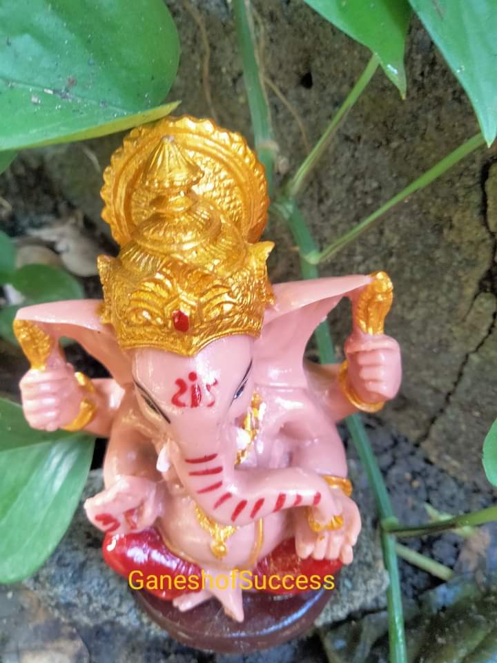 พระพิฆเนศปางเศรษฐี เรซิ่น สูง 5 นิ้ว มีหลายสี