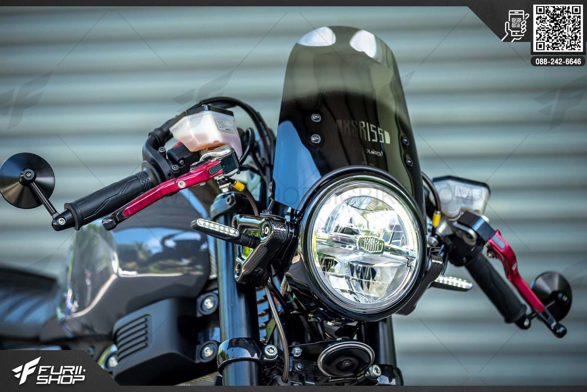 ชิวหน้า MOTOZAAA V.1 (สีชา) FOR YAMAHA XSR155