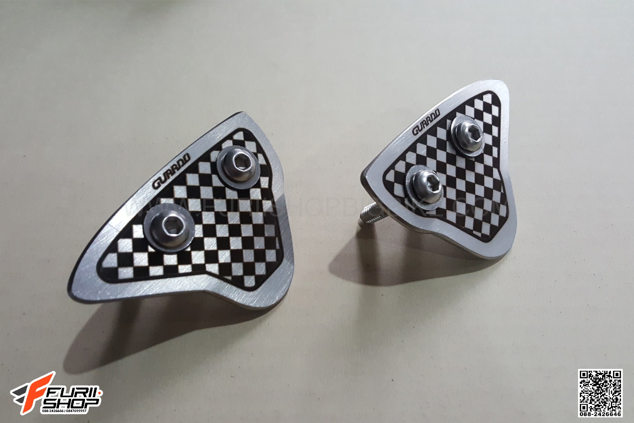 อุดกระจก GUARDO สีเงิน FOR YAMAHA R6 2017