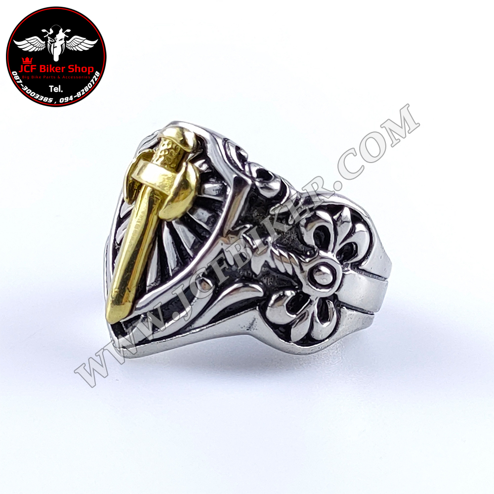 แหวน H-D ลายกางเขน