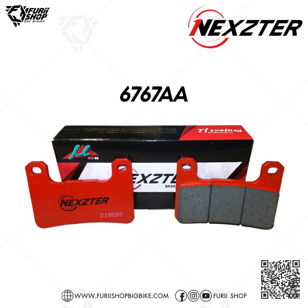 ผ้าเบรก Nexzter Part NO. 6767AA (F) : for Kawaski Z900RS / Z1000 (Y10-16) / ZX10R (Y08-16)