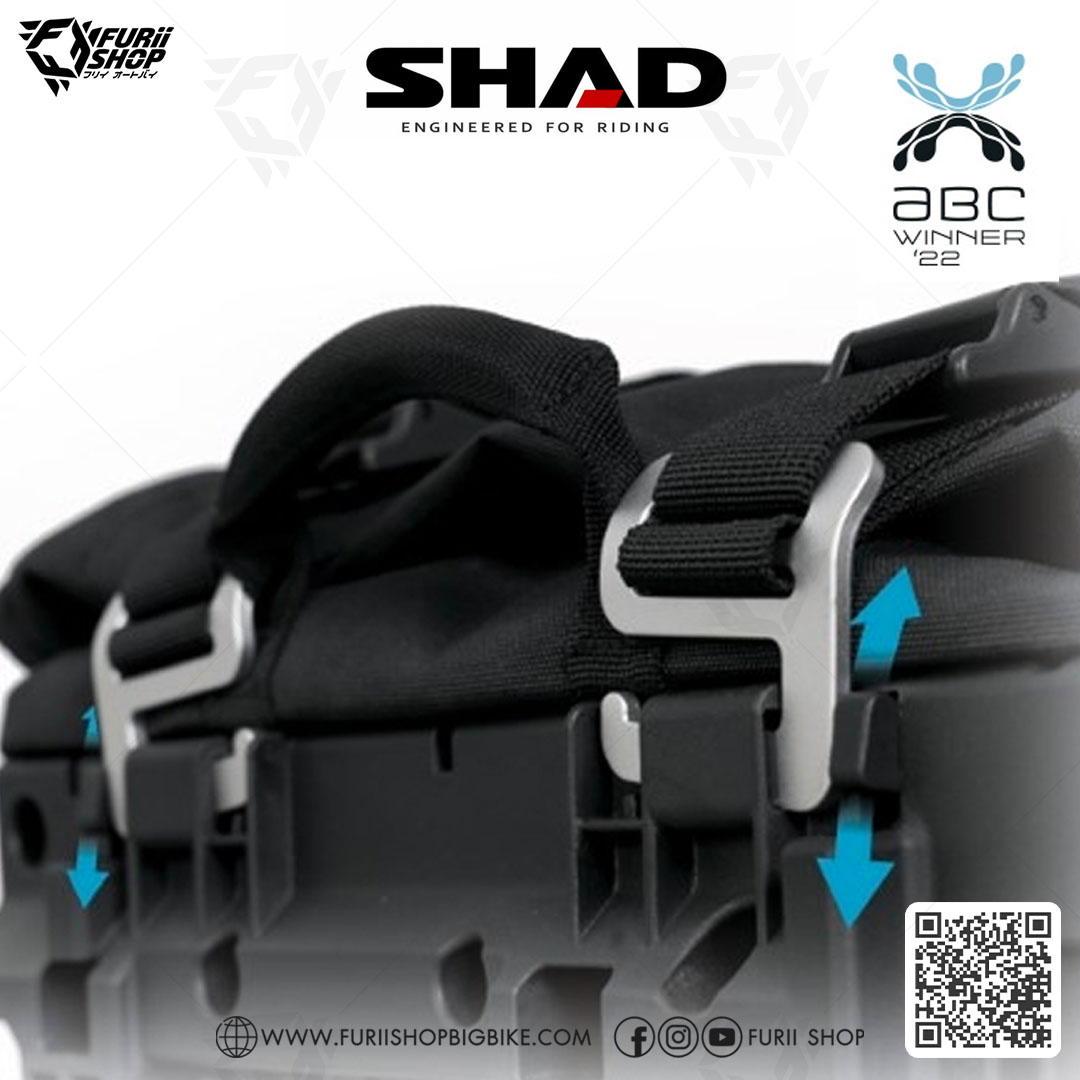กระเป๋าข้าง SHAD TR40 Saddle bags (ขนาด 40 ลิตร) พร้อมแร็ค (สามารถยึดกับ 4P System เท่านั้น)