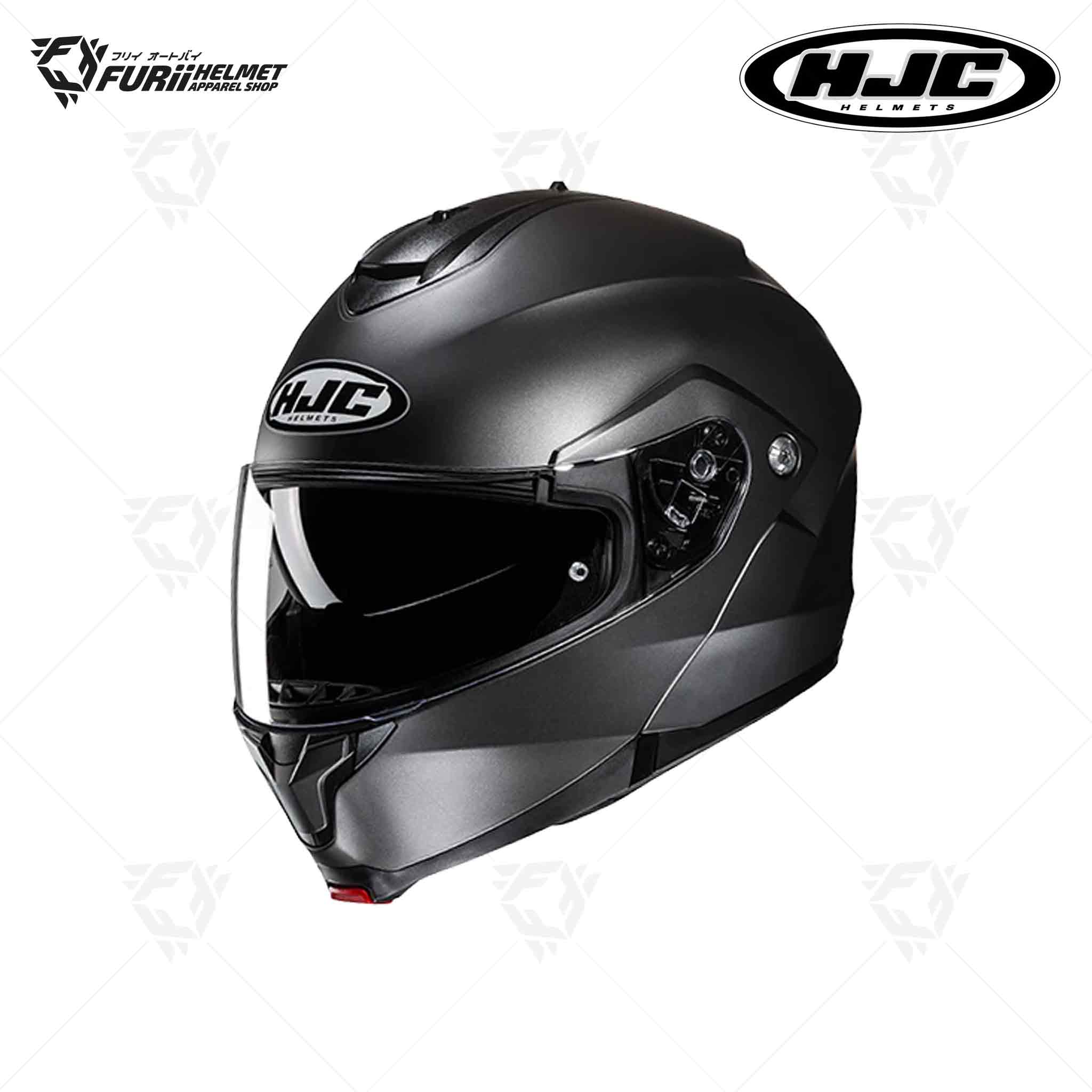 หมวกกันน็อค HJC C91N Modular & Flip-Up SEMI FLAT TITANIUM สีไทเทเนี่ยม ผิวด้าน (มี มอก.)