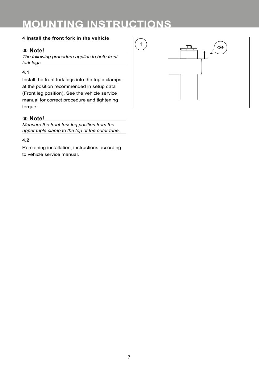 สปริงโช้คหน้า Ohlins FKS505 For BMW R nineT 2017-2023