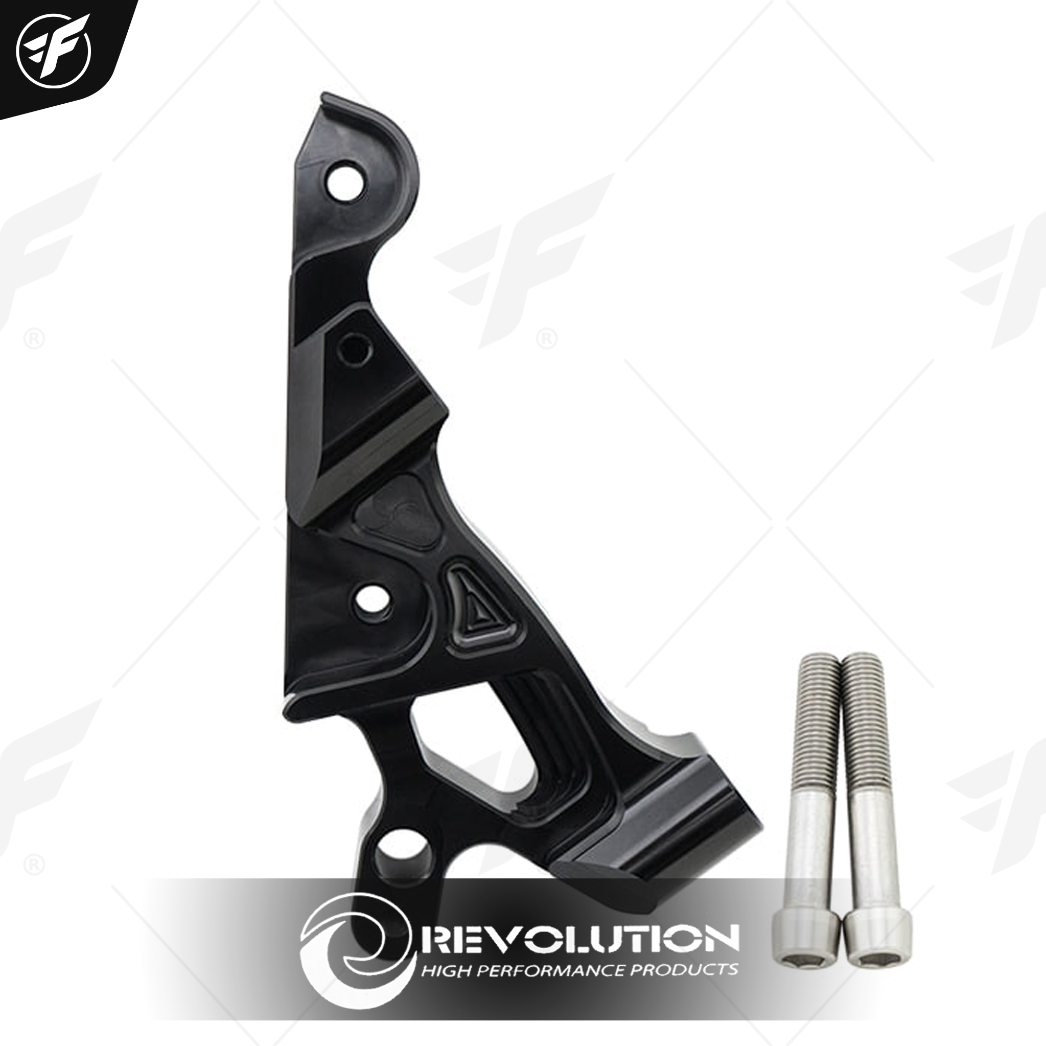 ขาจับปั้มดิสหน้า(จานโต300mm)ปั้มBrembo M4 4P REVOLUTION FORZA-300/350 NEW ดำ