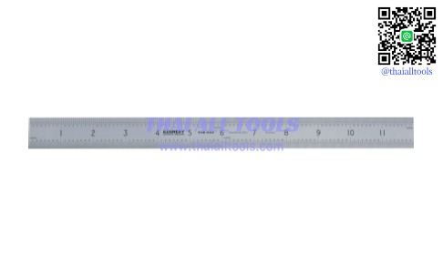 ไม้บรรทัด 150mm/6" RIGID RUSTLESS RULE SQUARE END KENNEDY