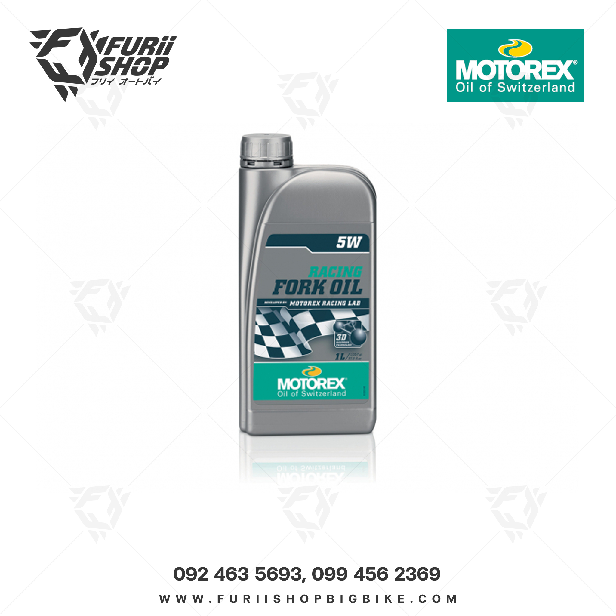 น้ำมันโช๊คสำหรับรถแข่งมอเตอร์ไซค์ MOTOREX Racing Fork Oil 5w