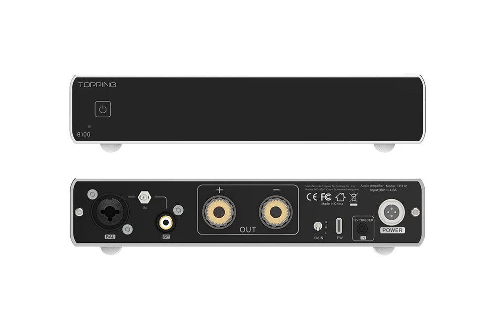 TOPPING B100 Mono Amplifier ตั้งโต๊ะ กำลังขับสูง การบิดเบือนต่ำ ประกันศูนย์ไทย