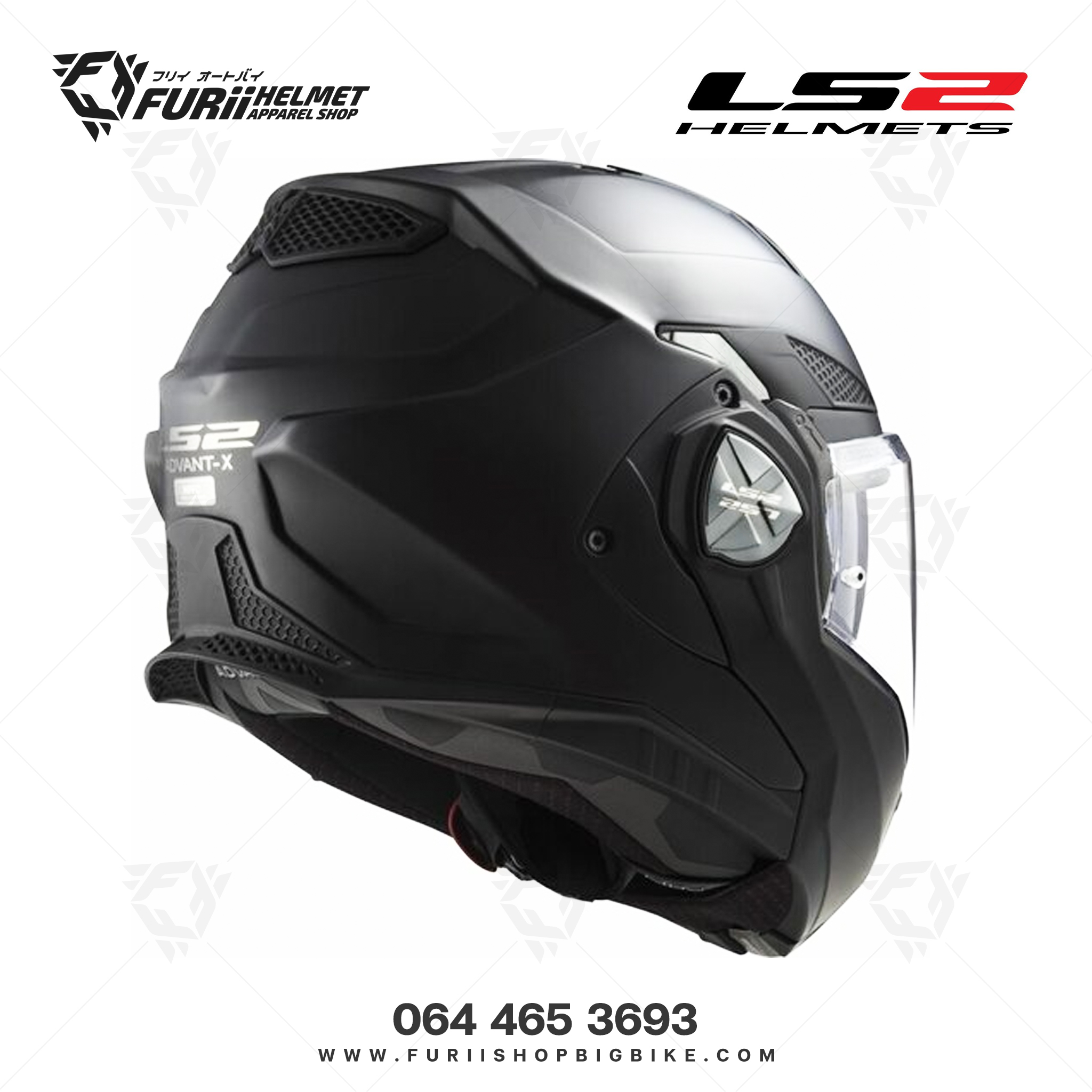หมวกกันน็อค LS2 Helmet FF901 ADVANCE X : SOLID MATT BLACK