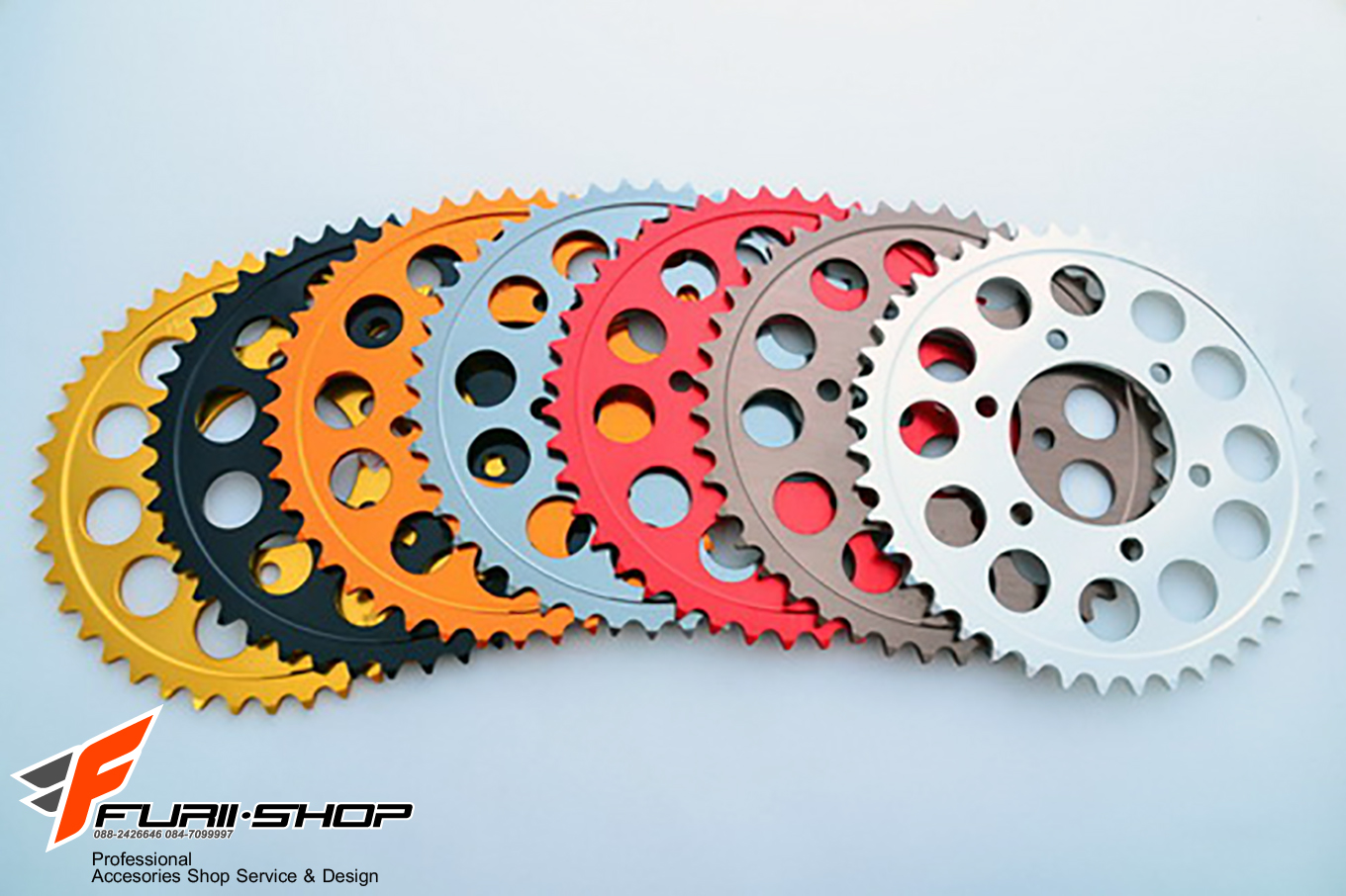 สเตอร์แต่ง 7075 T6 44 ฟัน MOTH FOR CBR650F CB650F