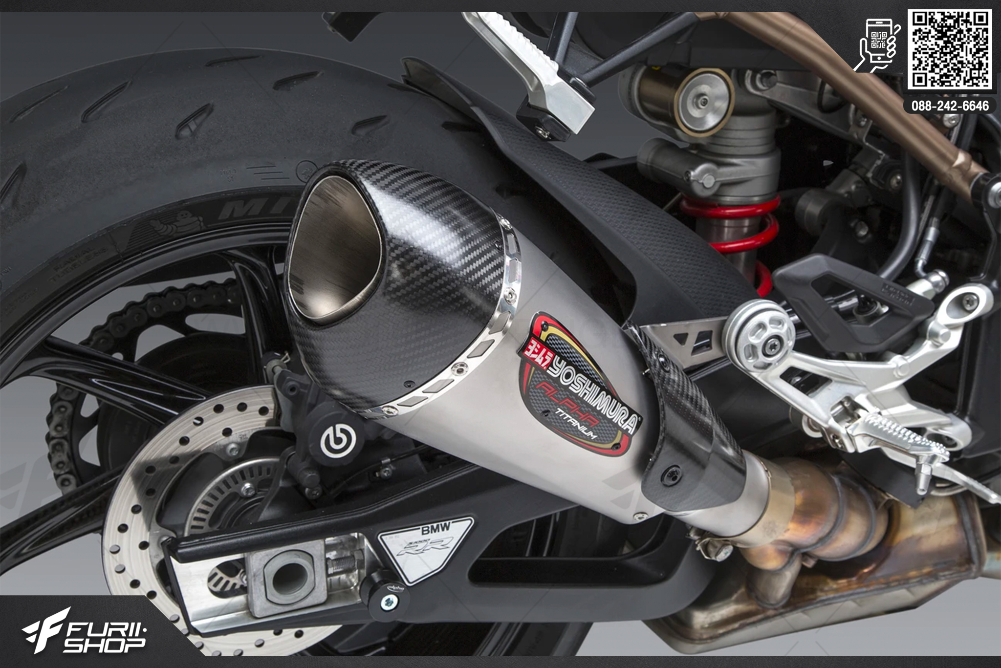 ท่อมอเตอร์ไซค์ Yoshimura Alpha T Slip on For BMW S1000RR 2020 ท่อแต่ง ท่อสูตร ท่อบิ๊กไบค์ ท่อBigbike ท่อไอเสีย