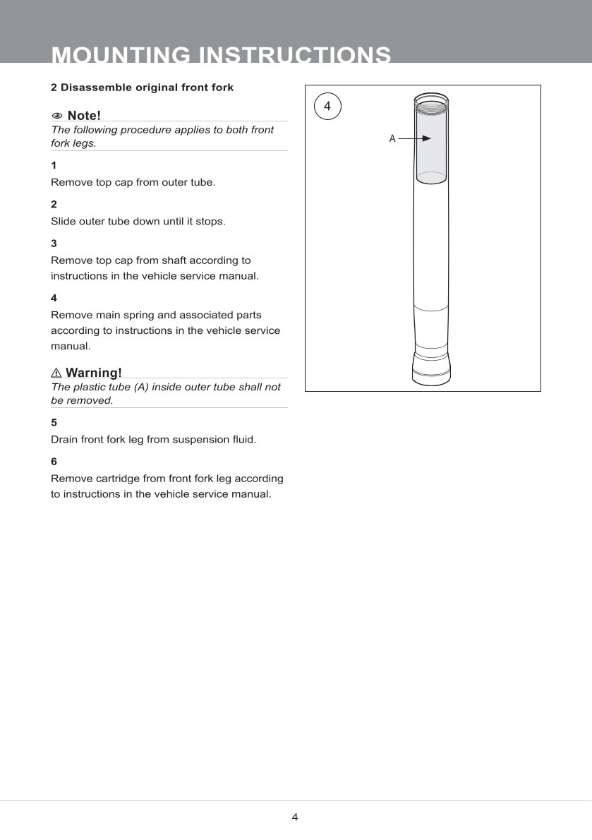 สปริงโช้คหน้า Ohlins FGK240 For BMW M 1000 RR 2021-2023